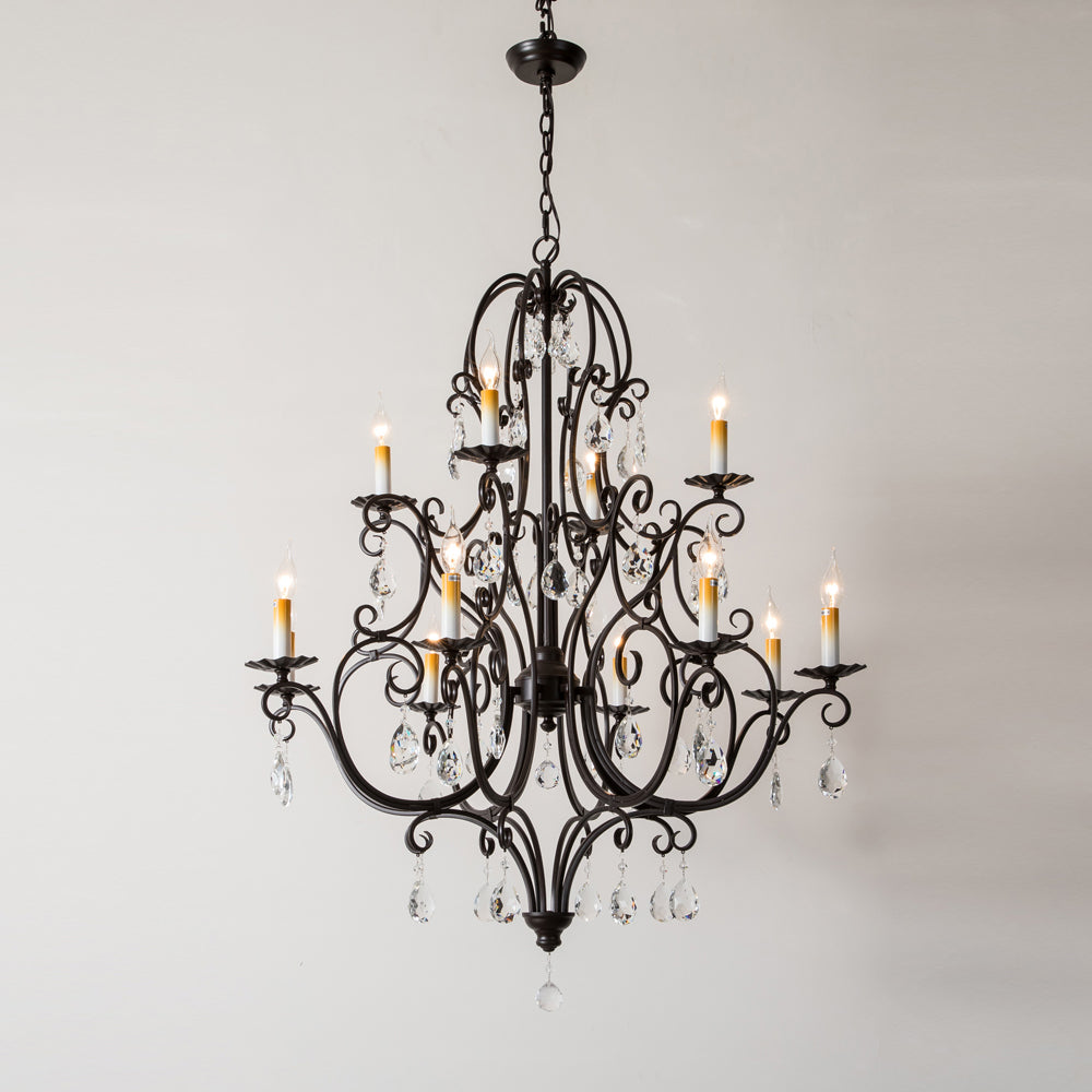 Blend Tiered Postmodern Luxury Crystal Chandelier - Letslighting