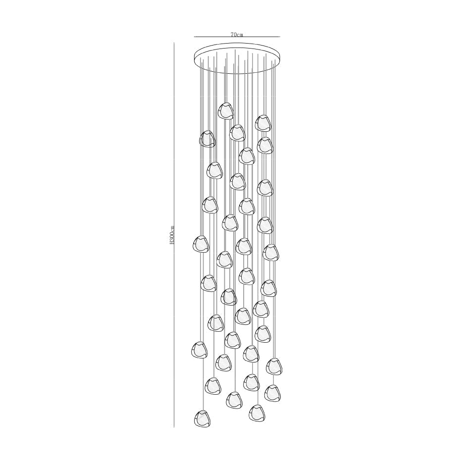 Avynor Postmodern Luxury Cherry Crystal Pendant Lamp - Letslighting