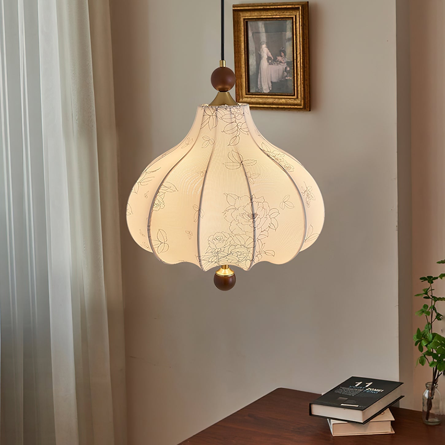 Petal Vintage Wood Pendant Lamp - Letslighting