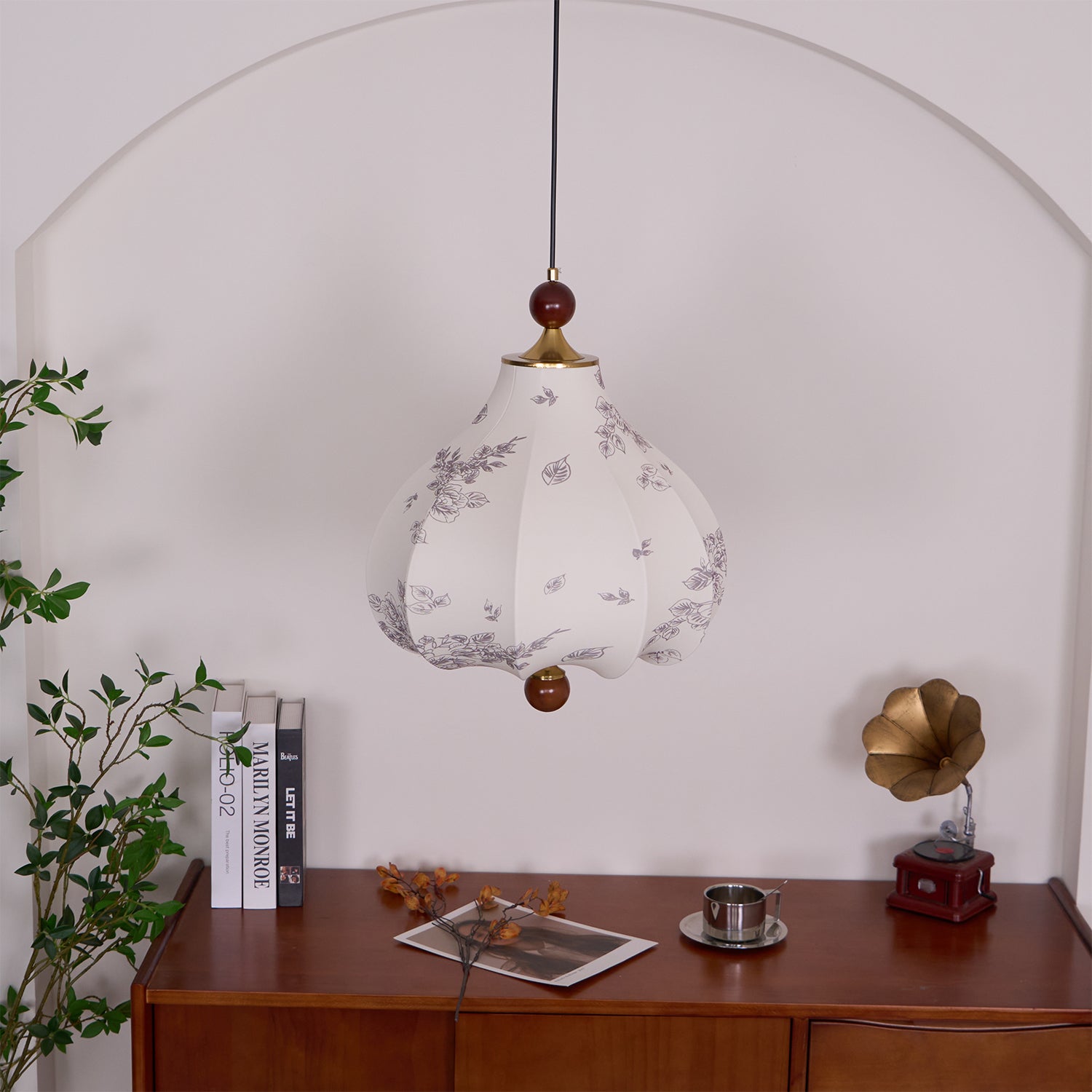 Petal Vintage Wood Pendant Lamp - Letslighting