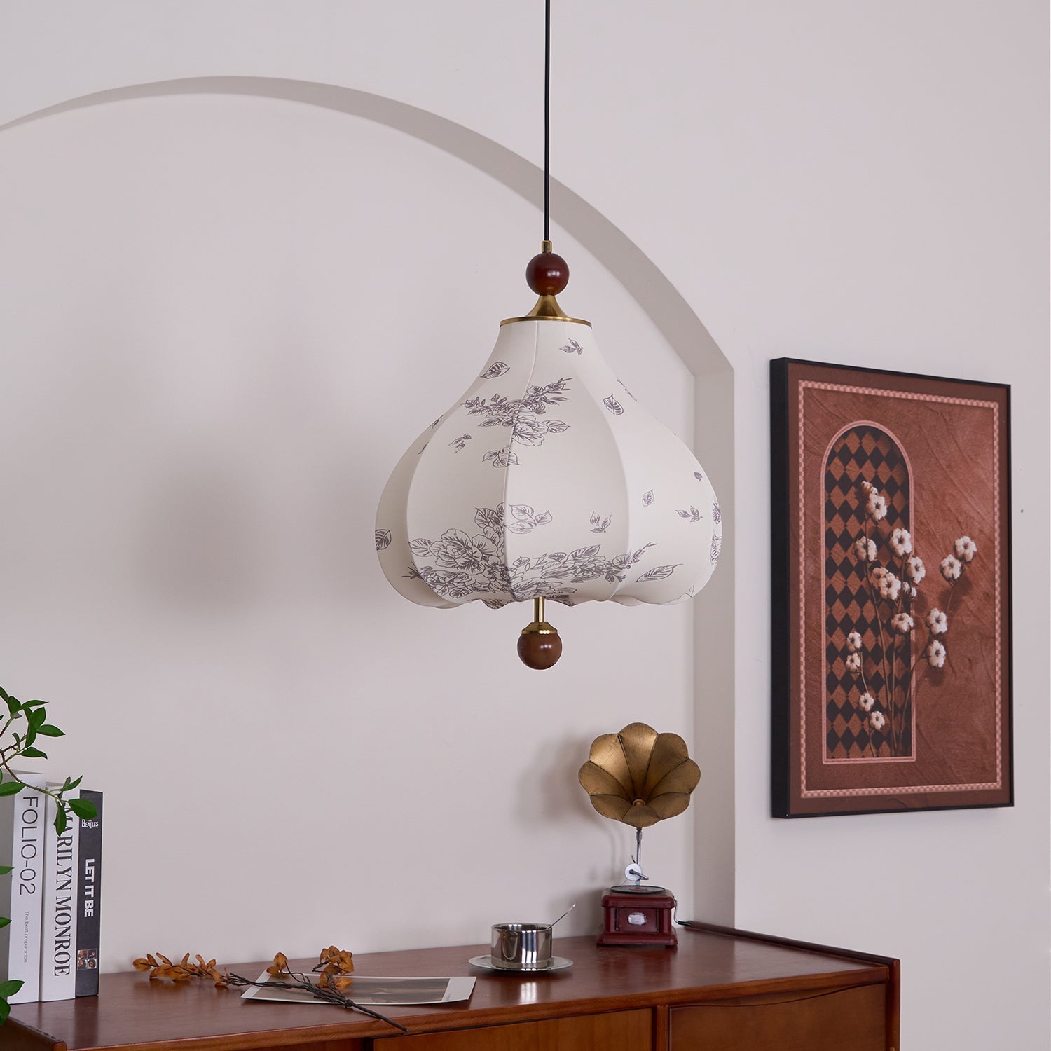 Petal Vintage Wood Pendant Lamp - Letslighting
