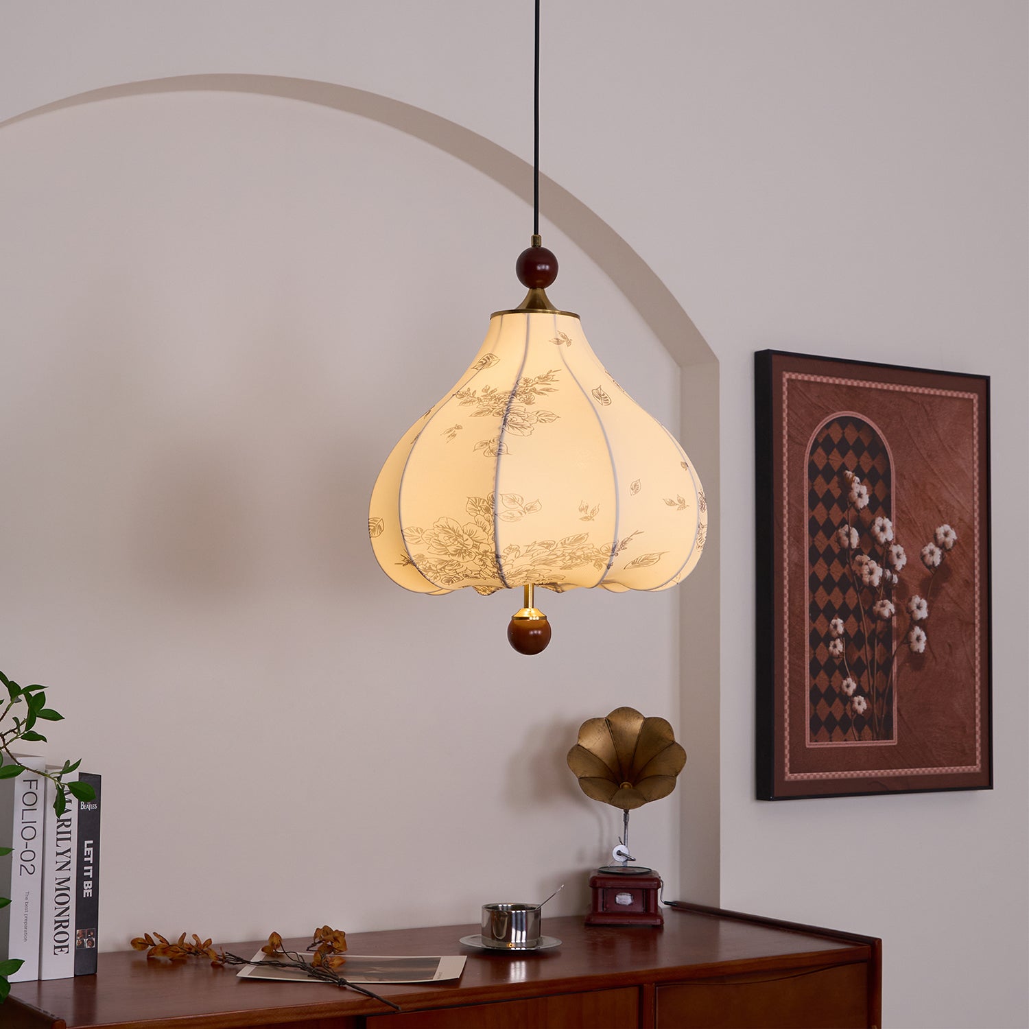 Petal Vintage Wood Pendant Lamp - Letslighting