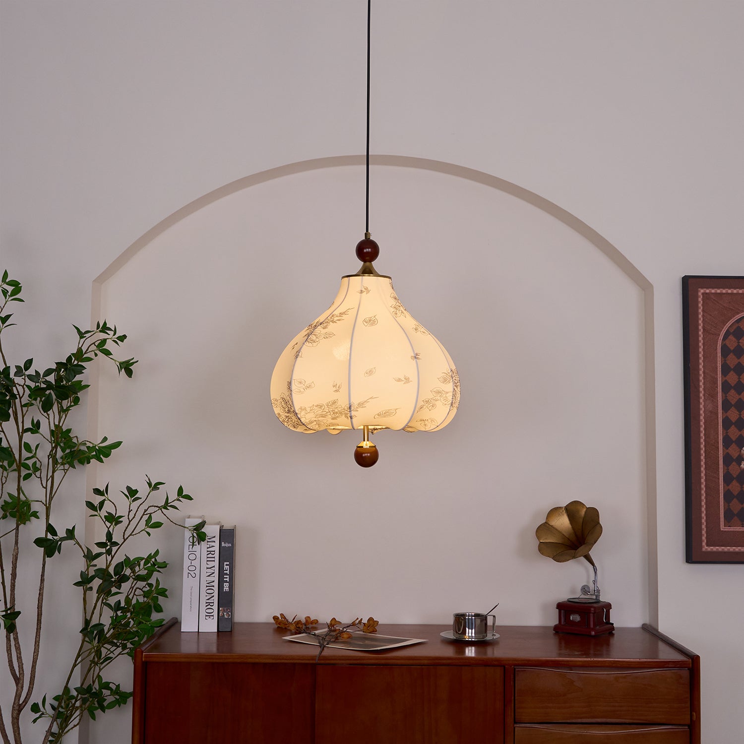Petal Vintage Wood Pendant Lamp - Letslighting