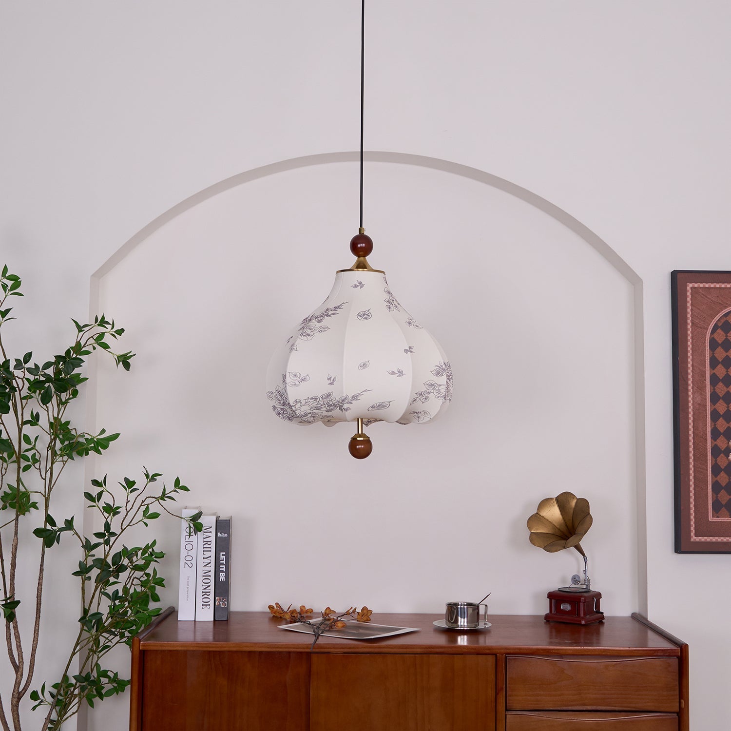 Petal Vintage Wood Pendant Lamp - Letslighting