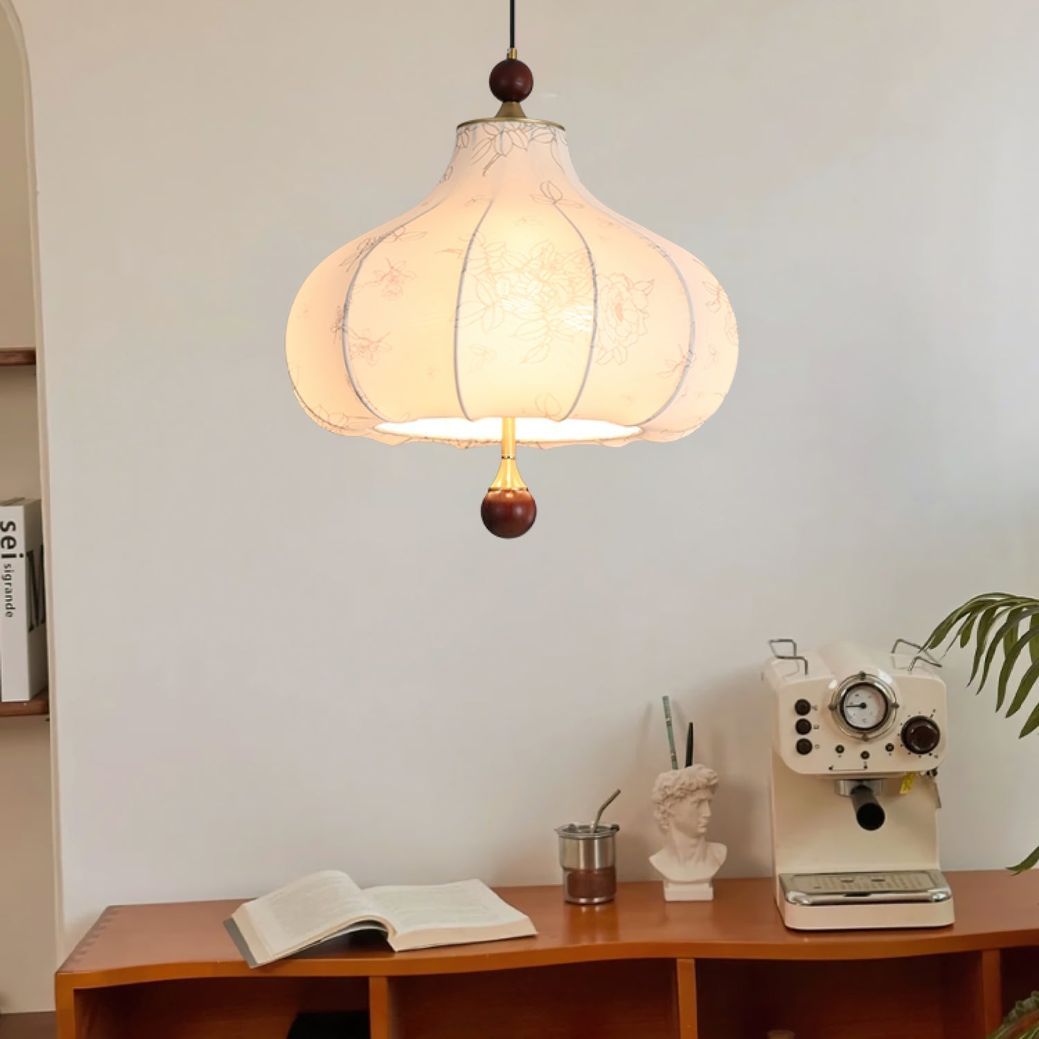 Petal Vintage Wood Pendant Lamp - Letslighting