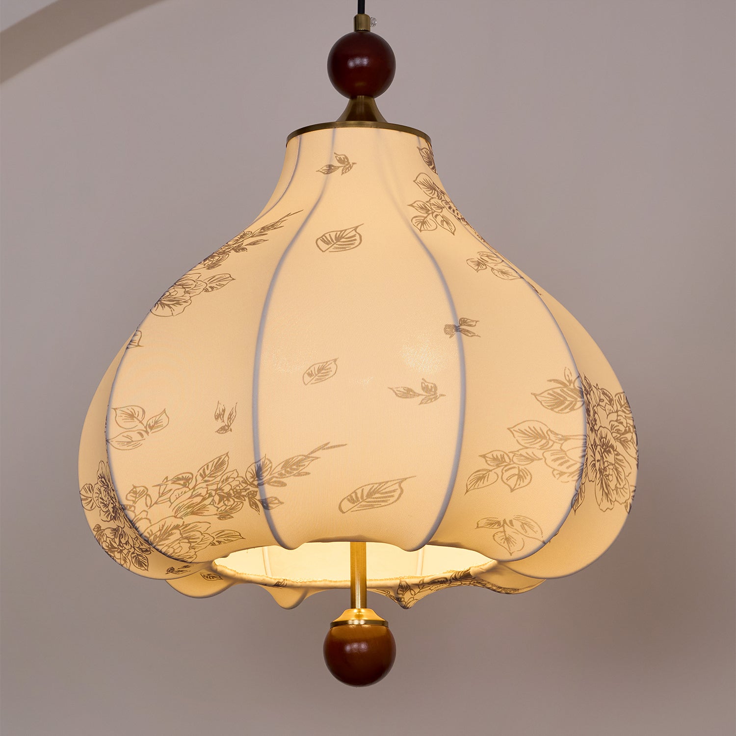 Petal Vintage Wood Pendant Lamp - Letslighting