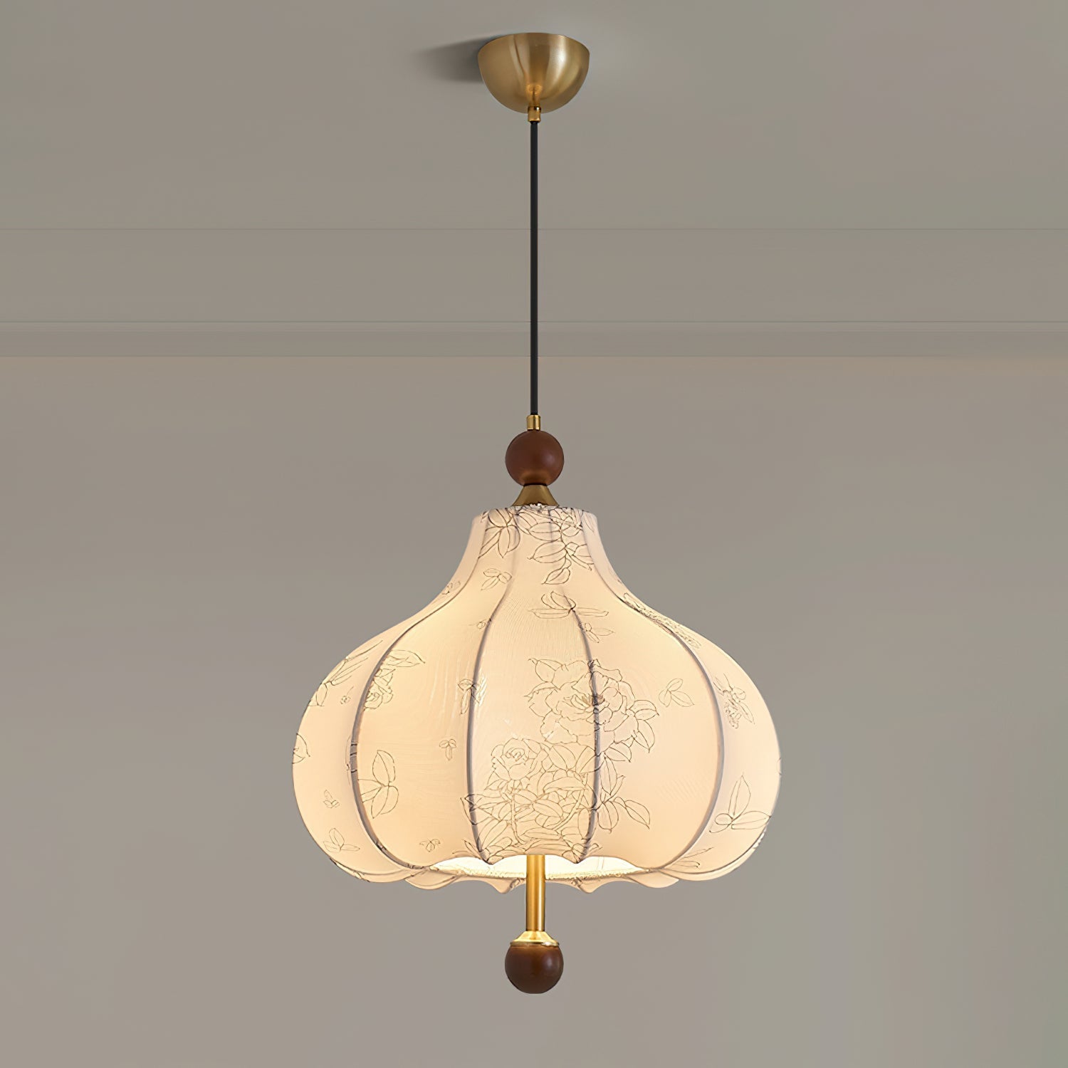 Petal Vintage Wood Pendant Lamp - Letslighting