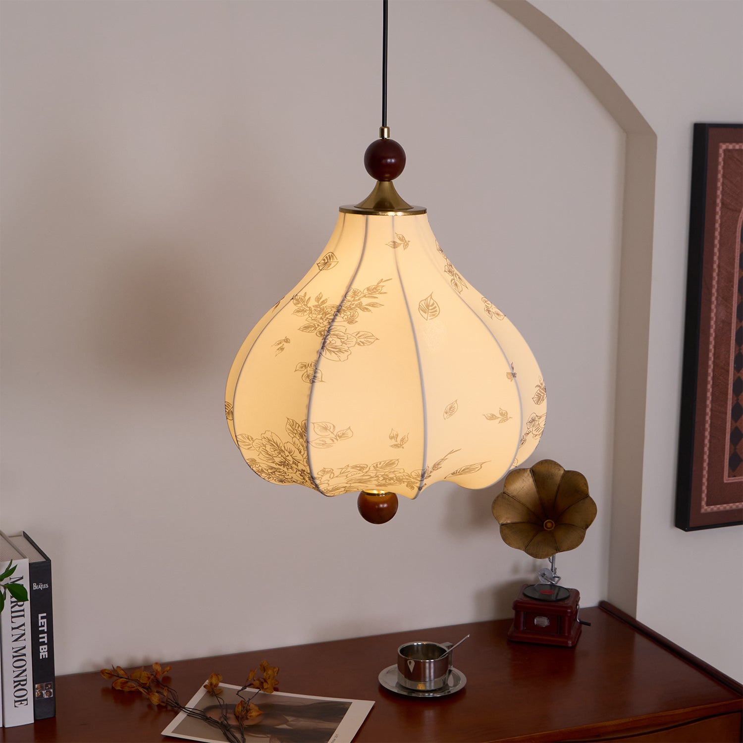 Petal Vintage Wood Pendant Lamp - Letslighting