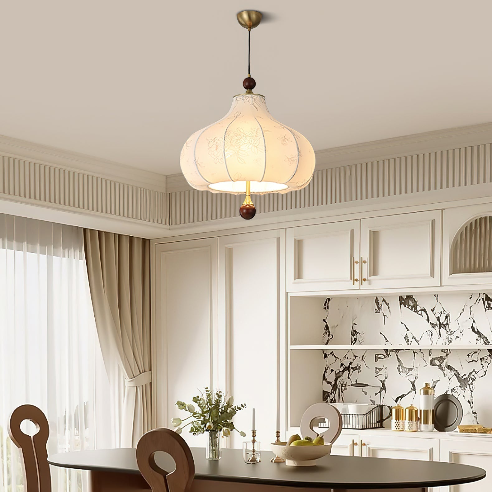 Petal Vintage Wood Pendant Lamp - Letslighting