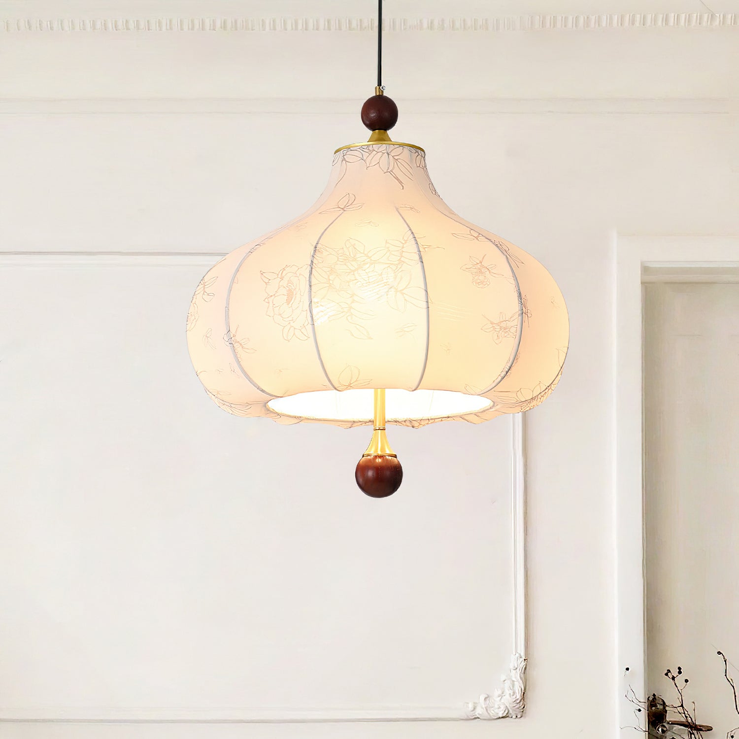 Petal Vintage Wood Pendant Lamp - Letslighting