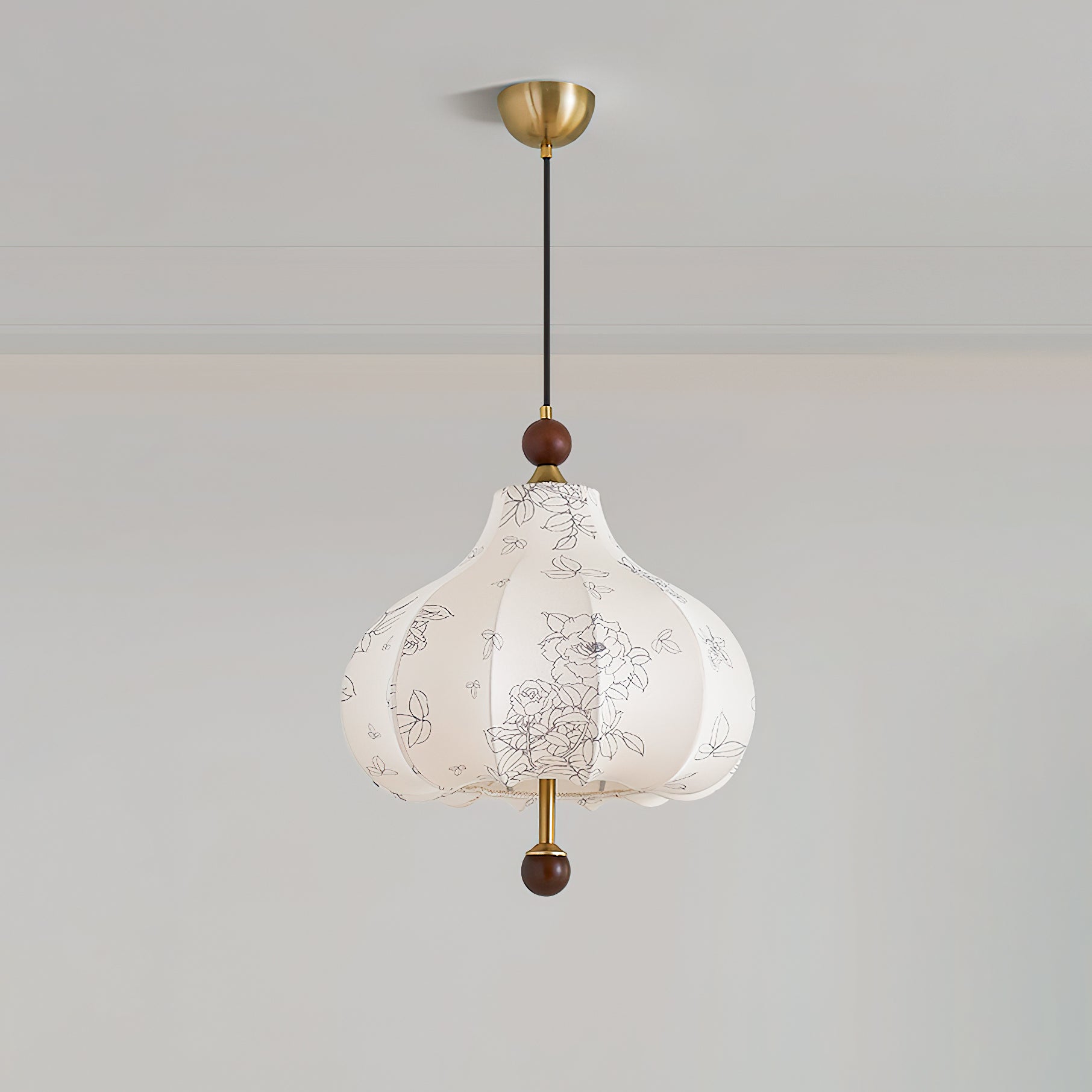 Petal Vintage Wood Pendant Lamp - Letslighting