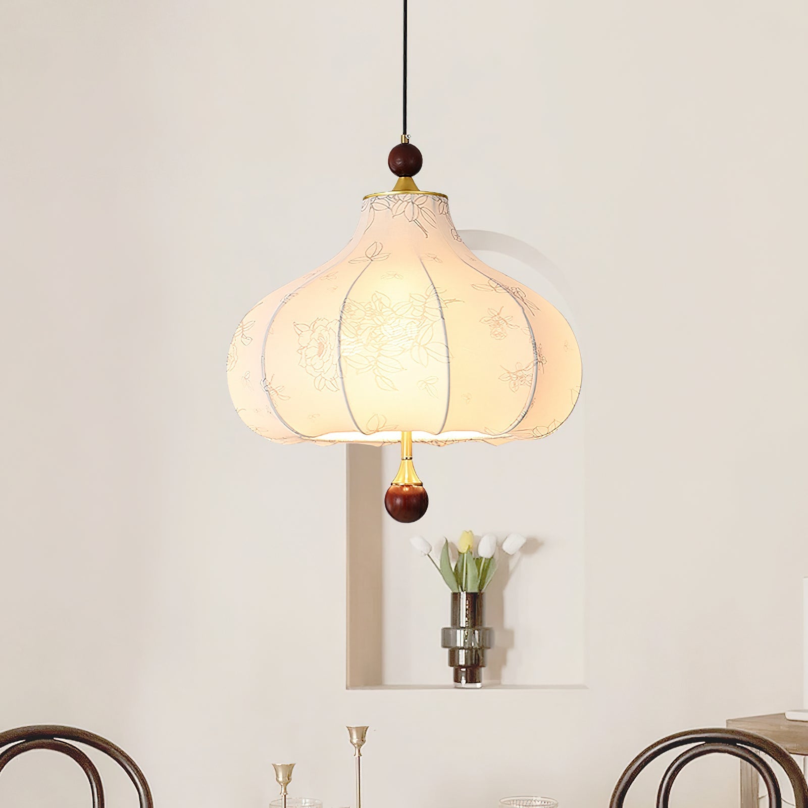 Petal Vintage Wood Pendant Lamp - Letslighting