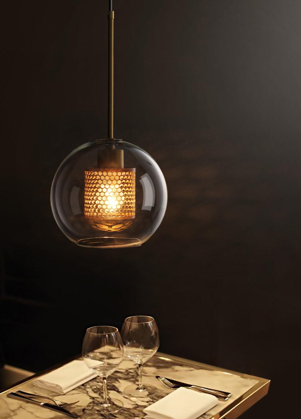 Lustra Pendant Lamp Chiswick Glass for Living Room - Letslighting