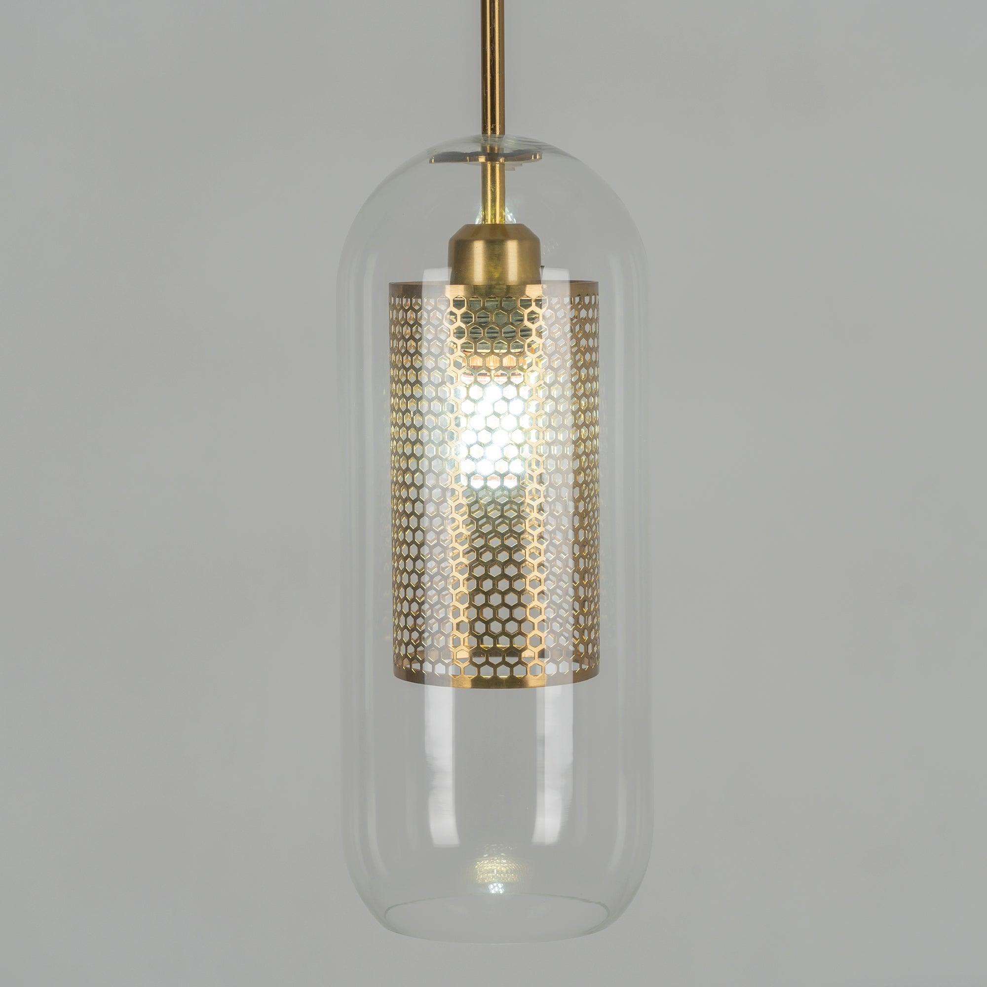 Lustra Pendant Lamp Chiswick Glass for Living Room - Letslighting