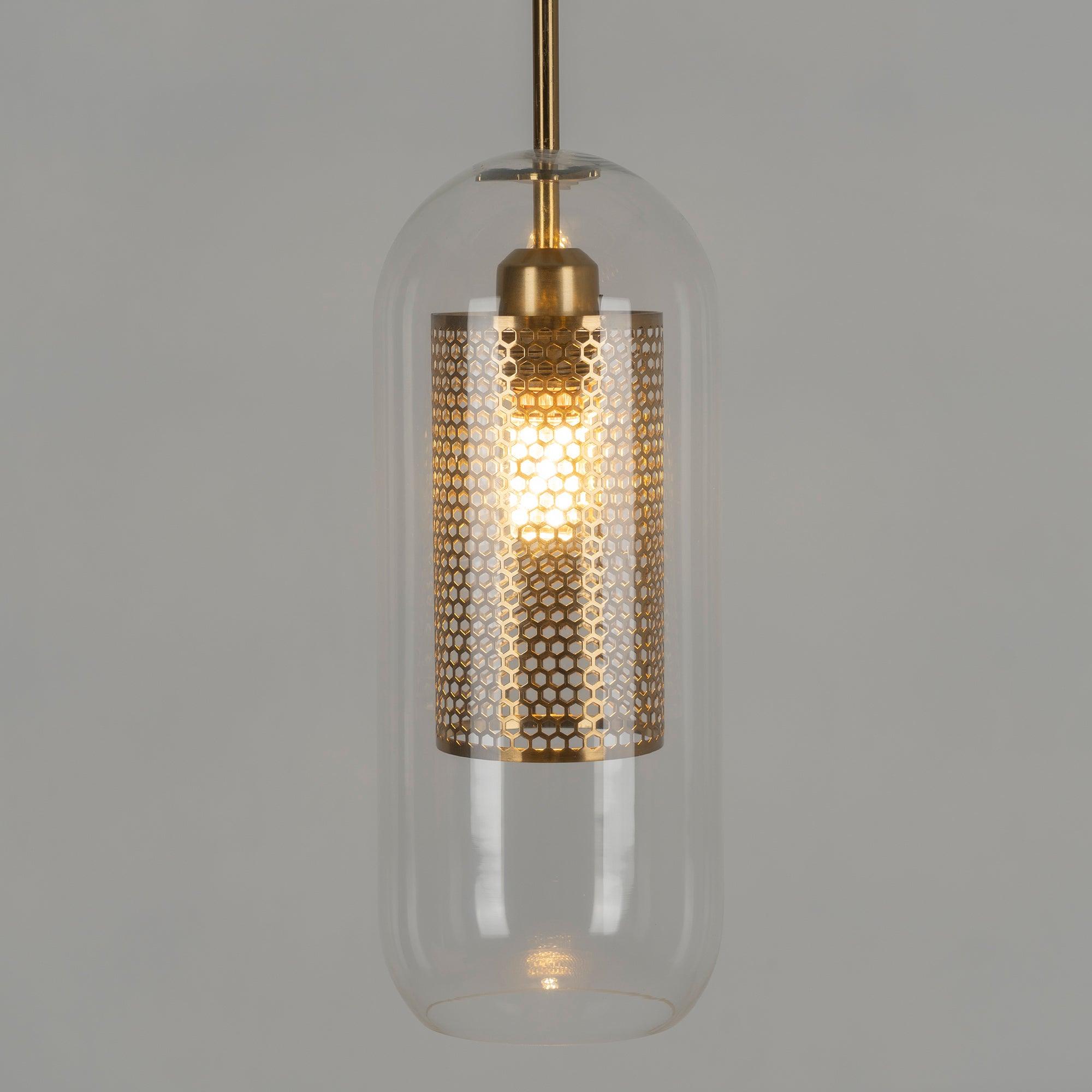 Lustra Pendant Lamp Chiswick Glass for Living Room - Letslighting