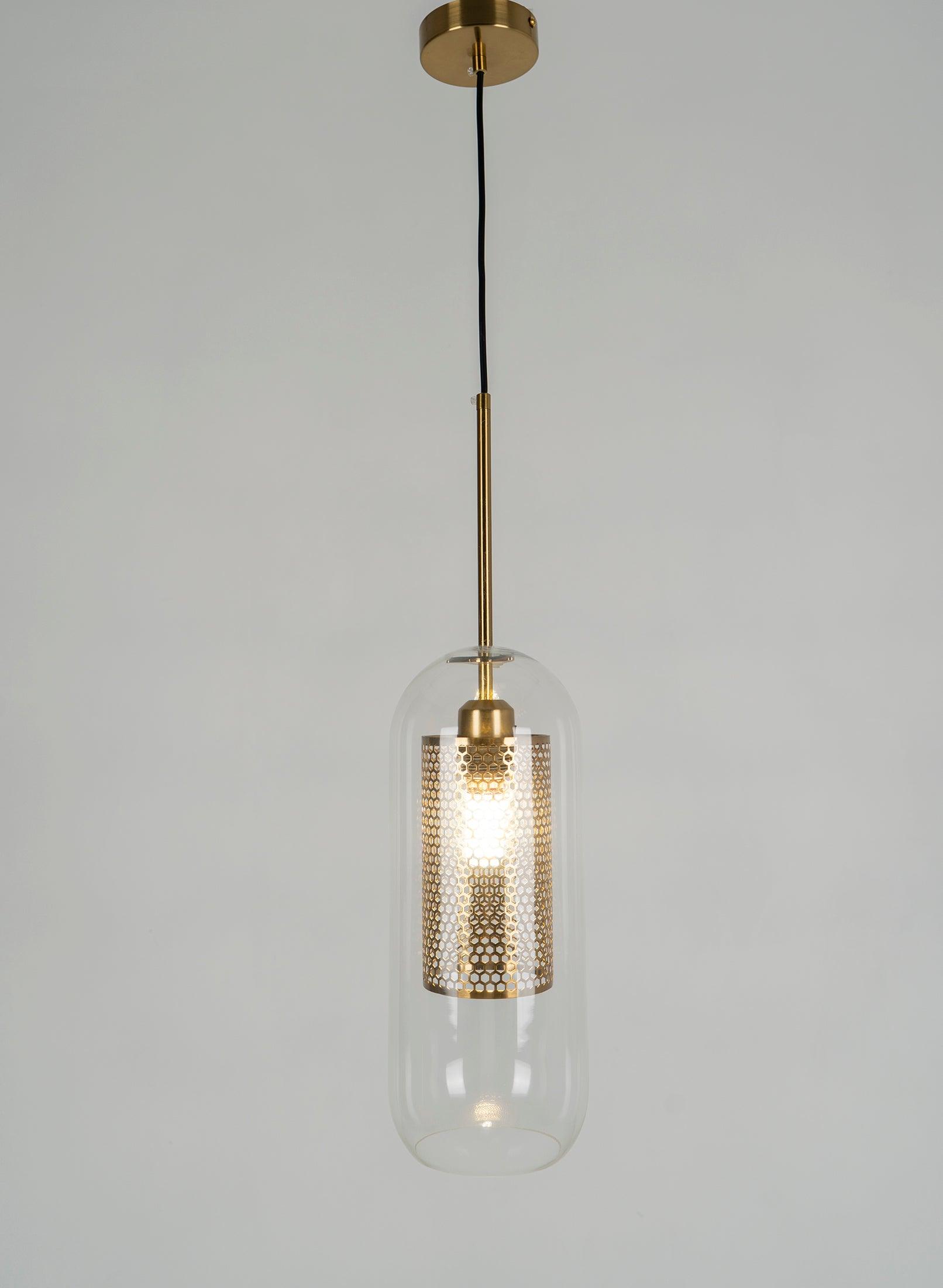 Lustra Pendant Lamp Chiswick Glass for Living Room - Letslighting