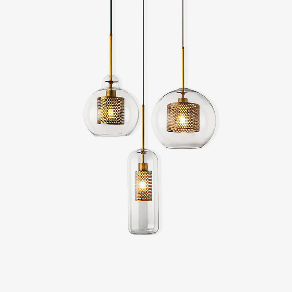 Lustra Pendant Lamp Chiswick Glass for Living Room - Letslighting