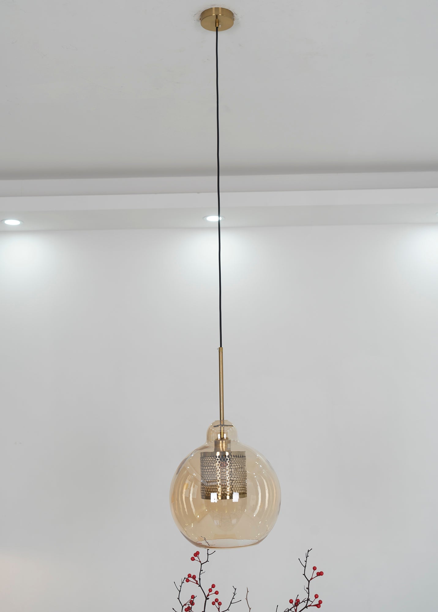 Lustra Pendant Lamp Chiswick Glass for Living Room - Letslighting