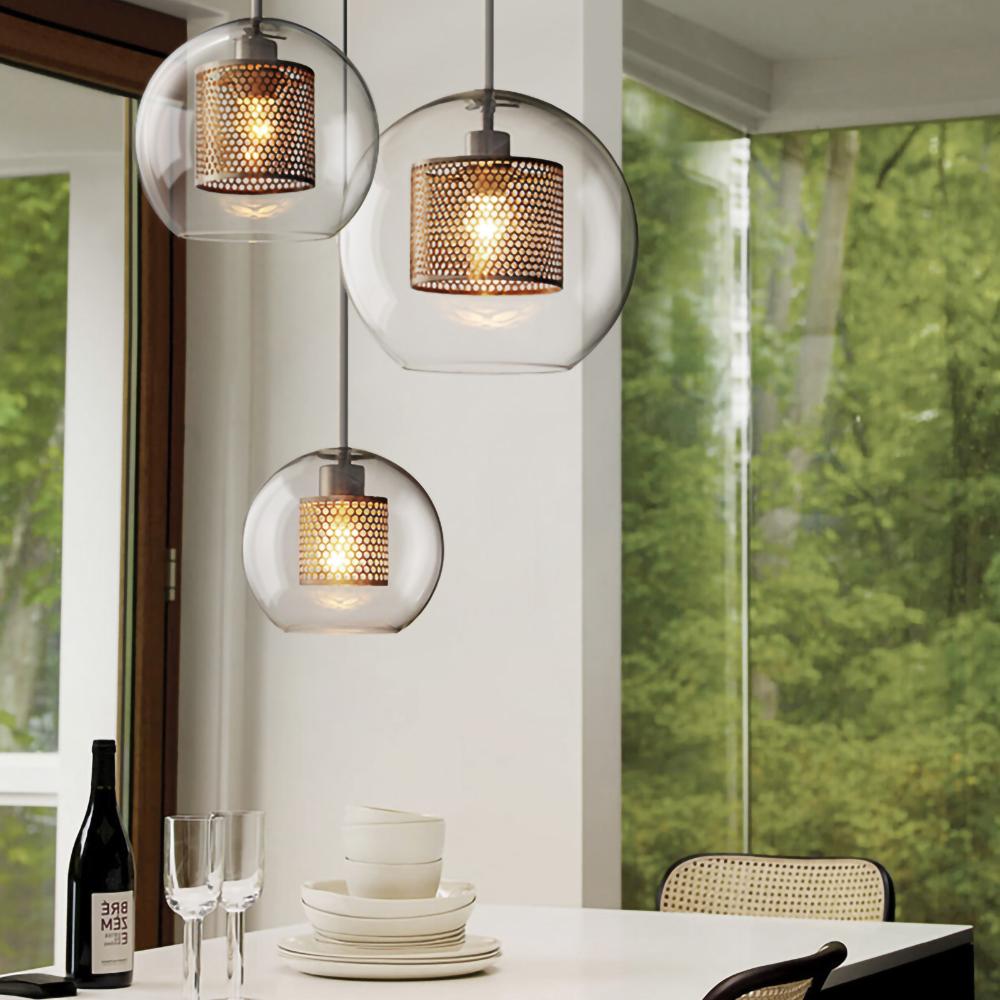 Lustra Pendant Lamp Chiswick Glass for Living Room - Letslighting