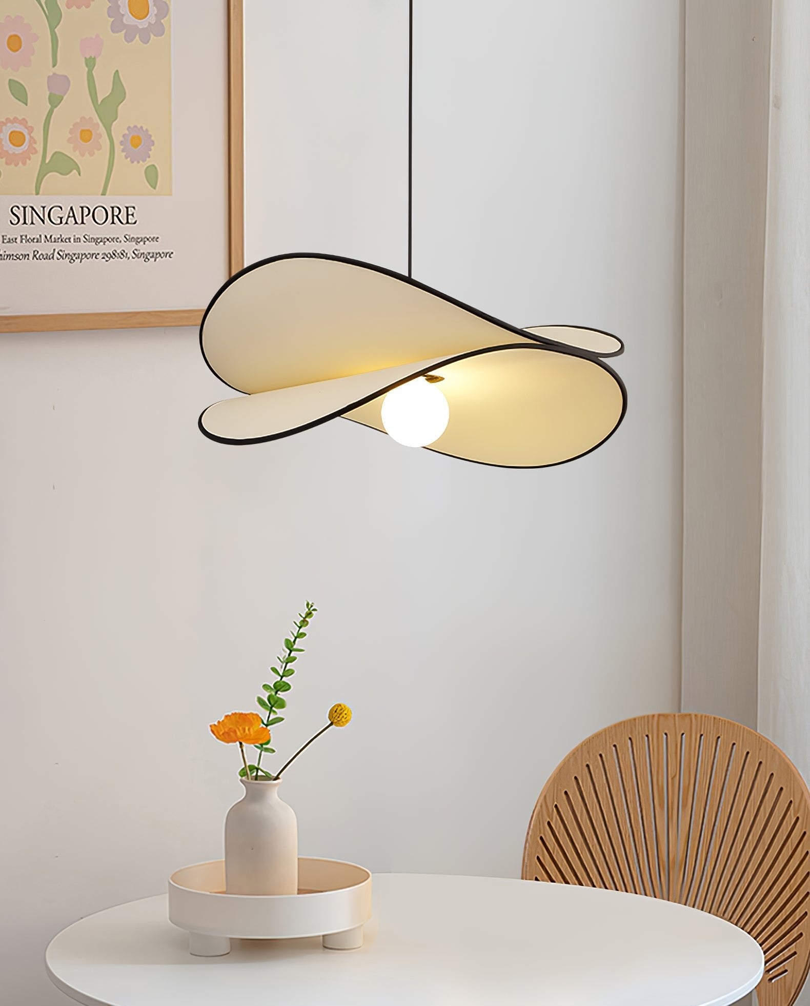 Lioran Fabric Artistic Pendant Lamp - Letslighting