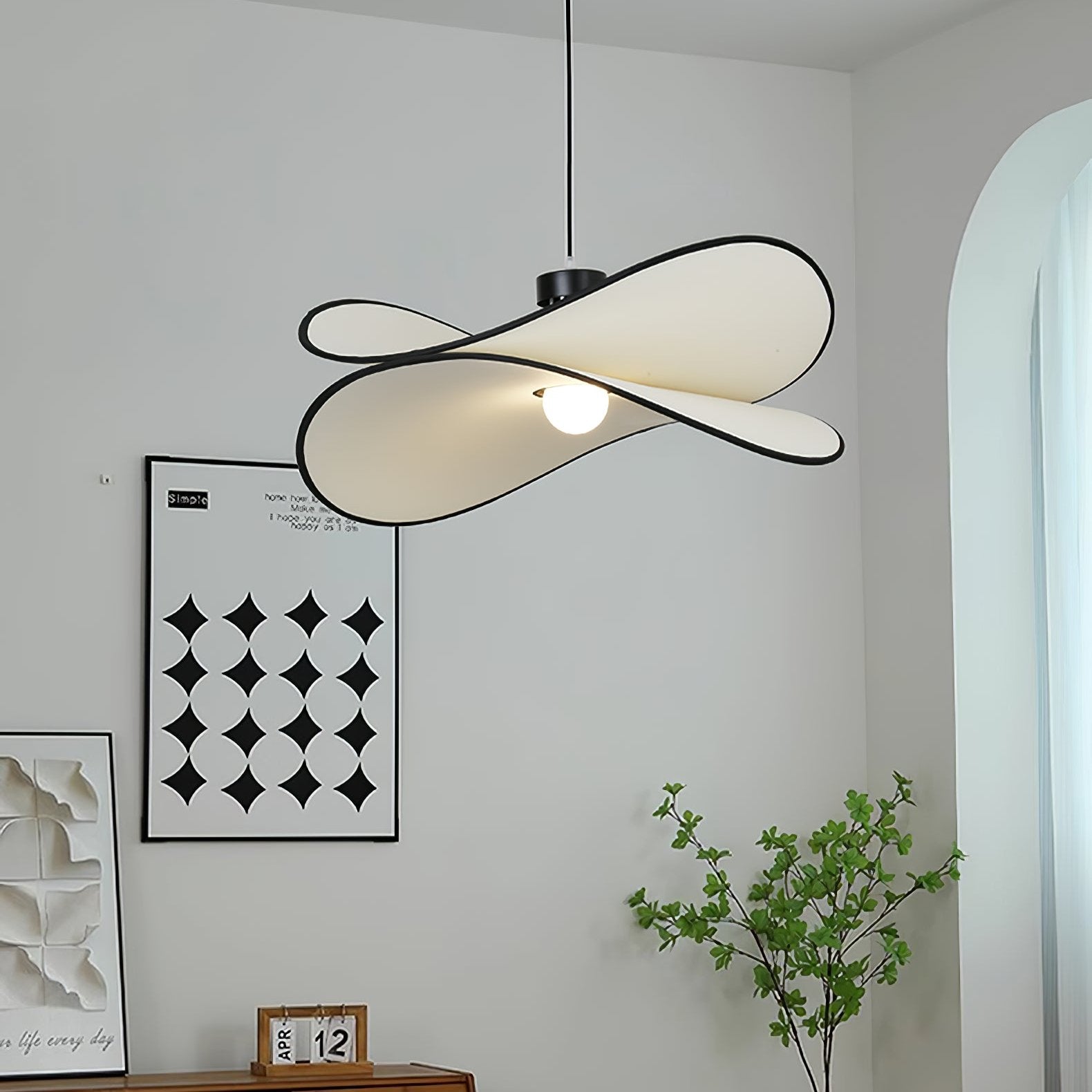 Lioran Fabric Artistic Pendant Lamp - Letslighting