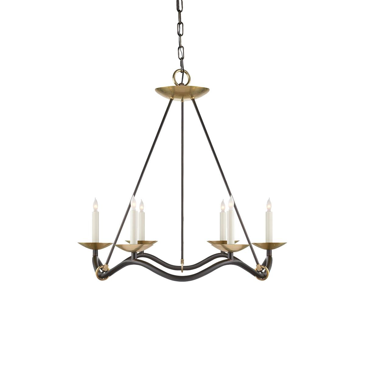 Shine Vintage Industrial Brass Chandelier - Letslighting
