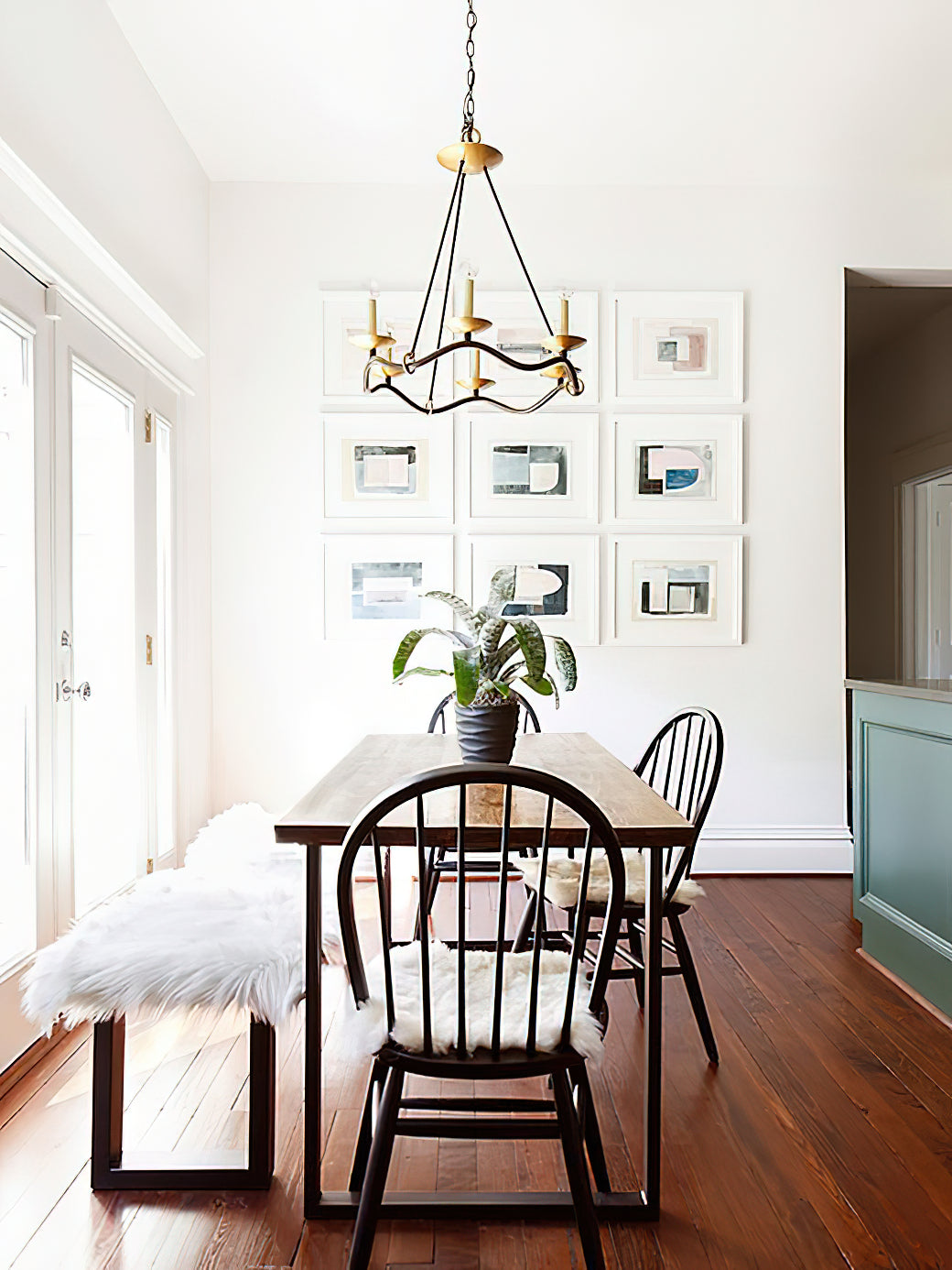 Shine Vintage Industrial Brass Chandelier - Letslighting