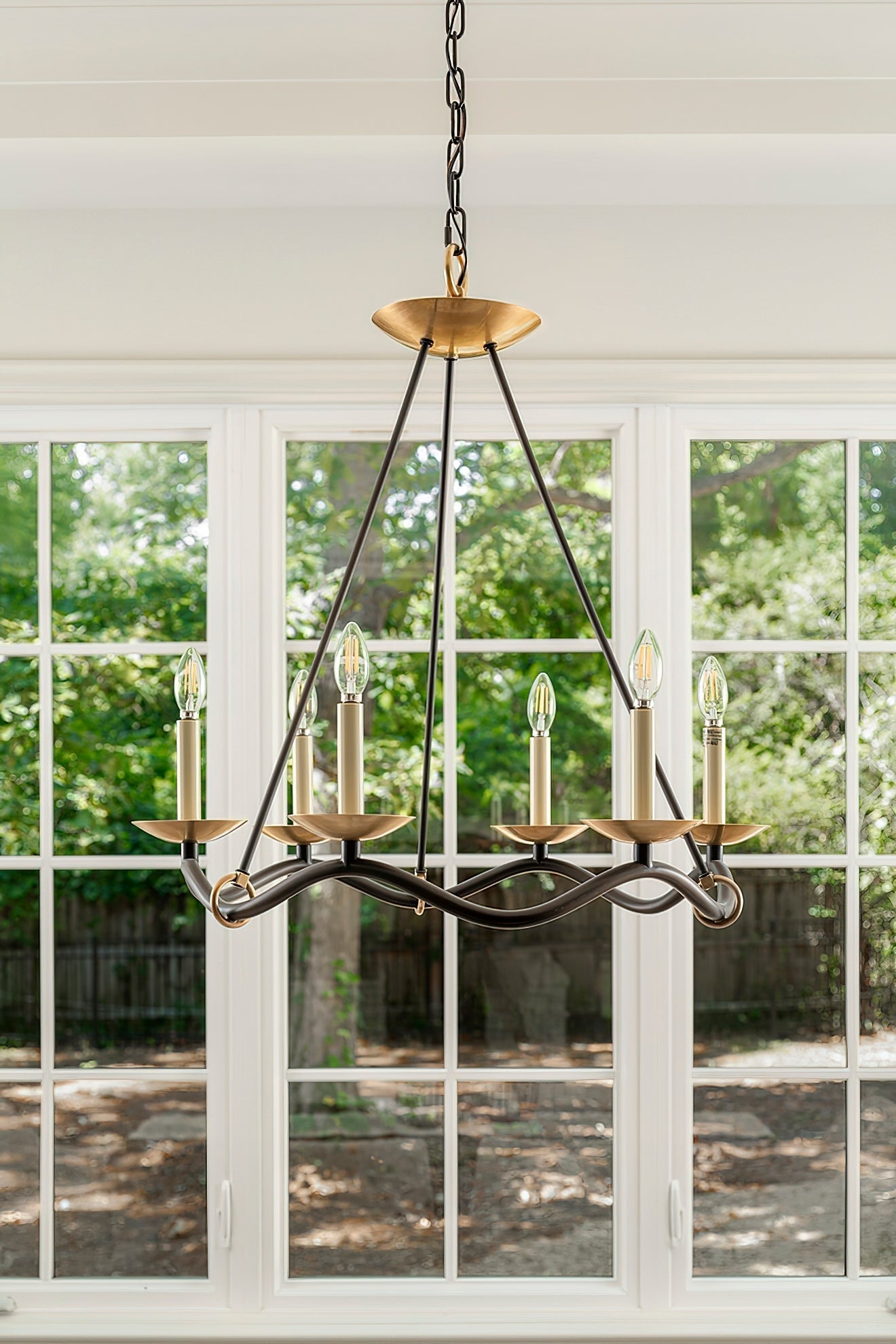 Shine Vintage Industrial Brass Chandelier - Letslighting