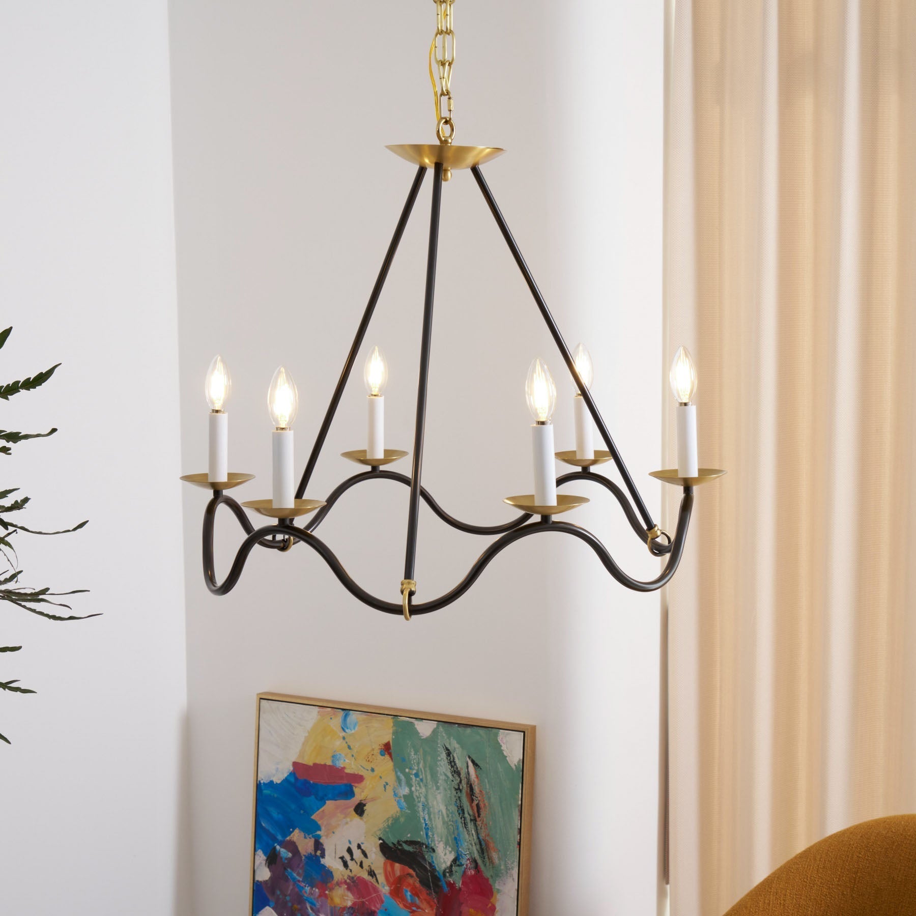 Shine Vintage Industrial Brass Chandelier - Letslighting