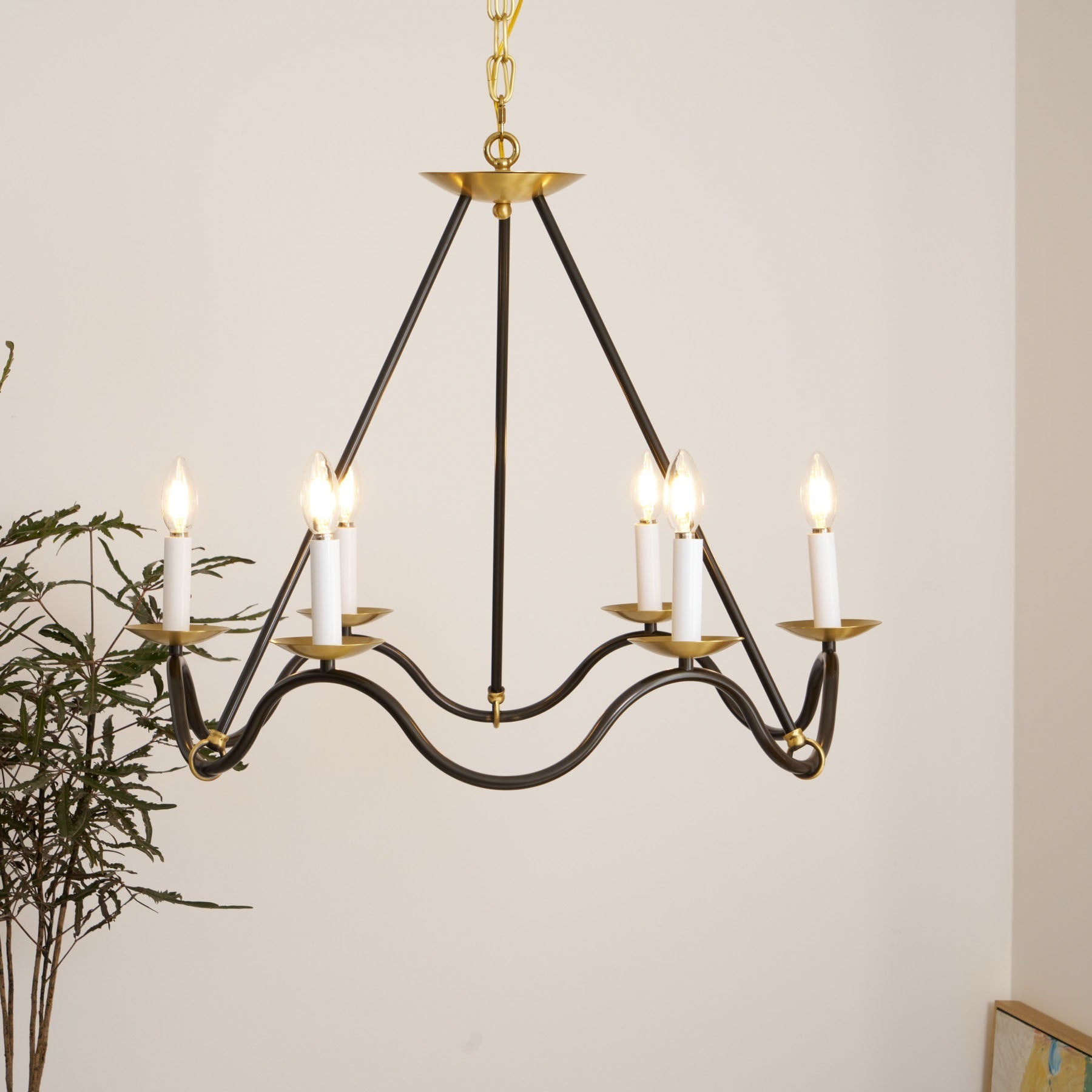 Shine Vintage Industrial Brass Chandelier - Letslighting