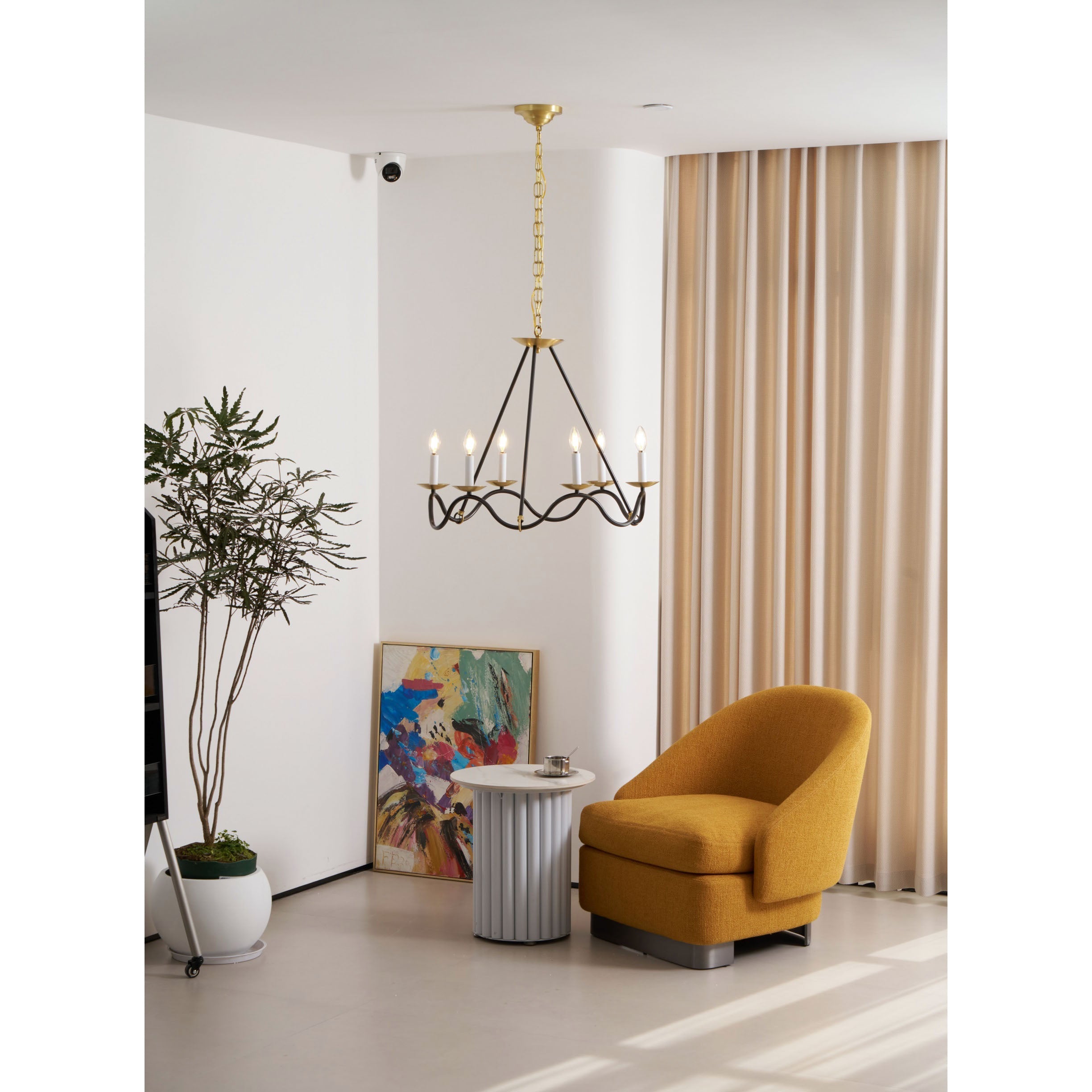 Shine Vintage Industrial Brass Chandelier - Letslighting