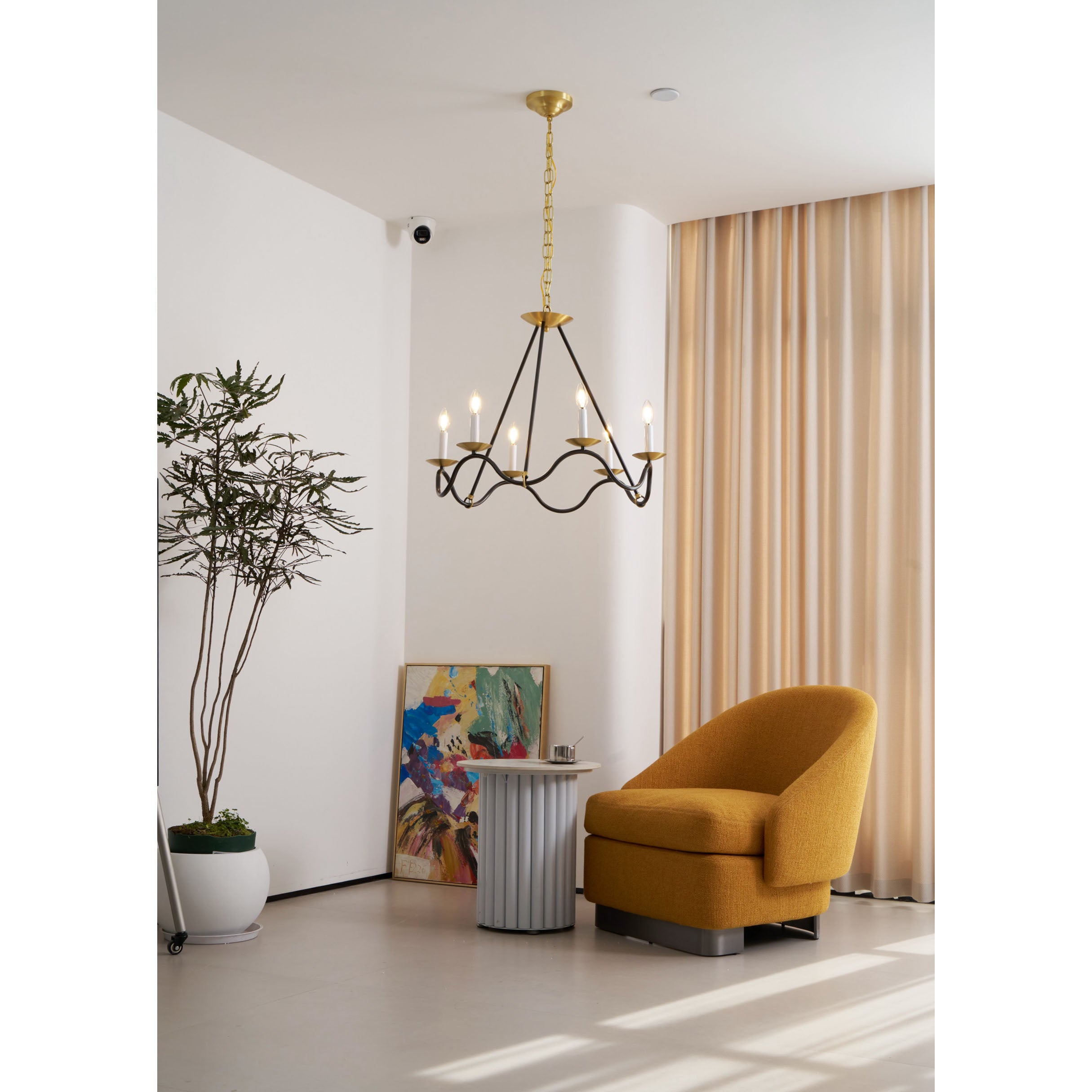 Shine Vintage Industrial Brass Chandelier - Letslighting