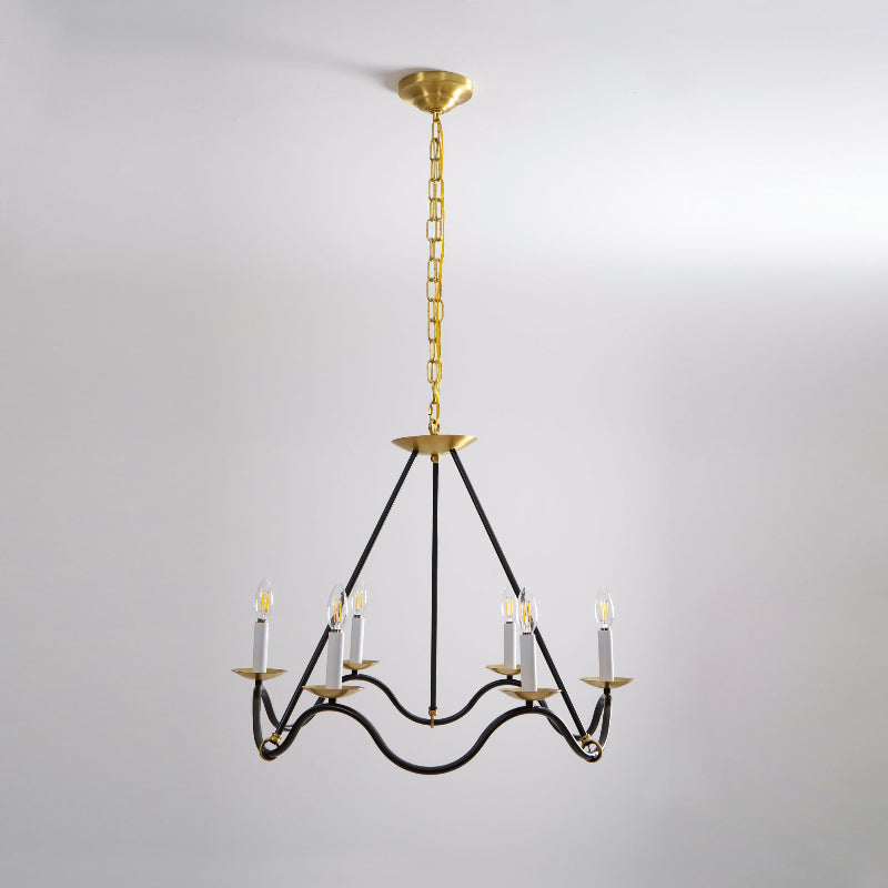 Shine Vintage Industrial Brass Chandelier - Letslighting