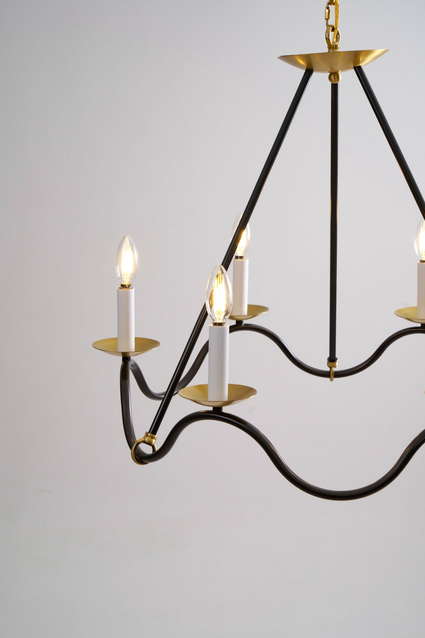 Shine Vintage Industrial Brass Chandelier - Letslighting