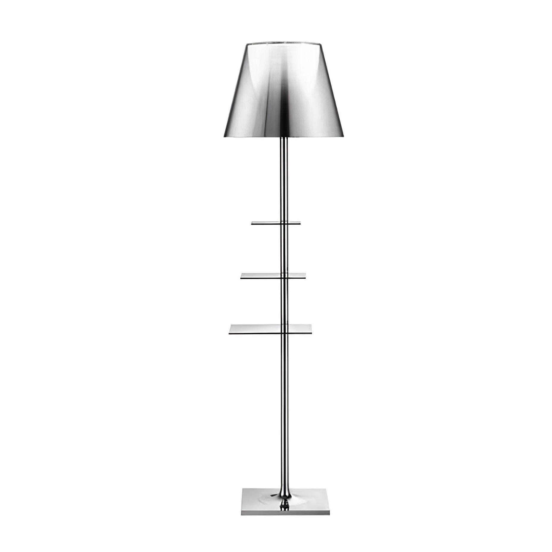 Chrome Prism Side Table Floor Lamp - Blowlighting