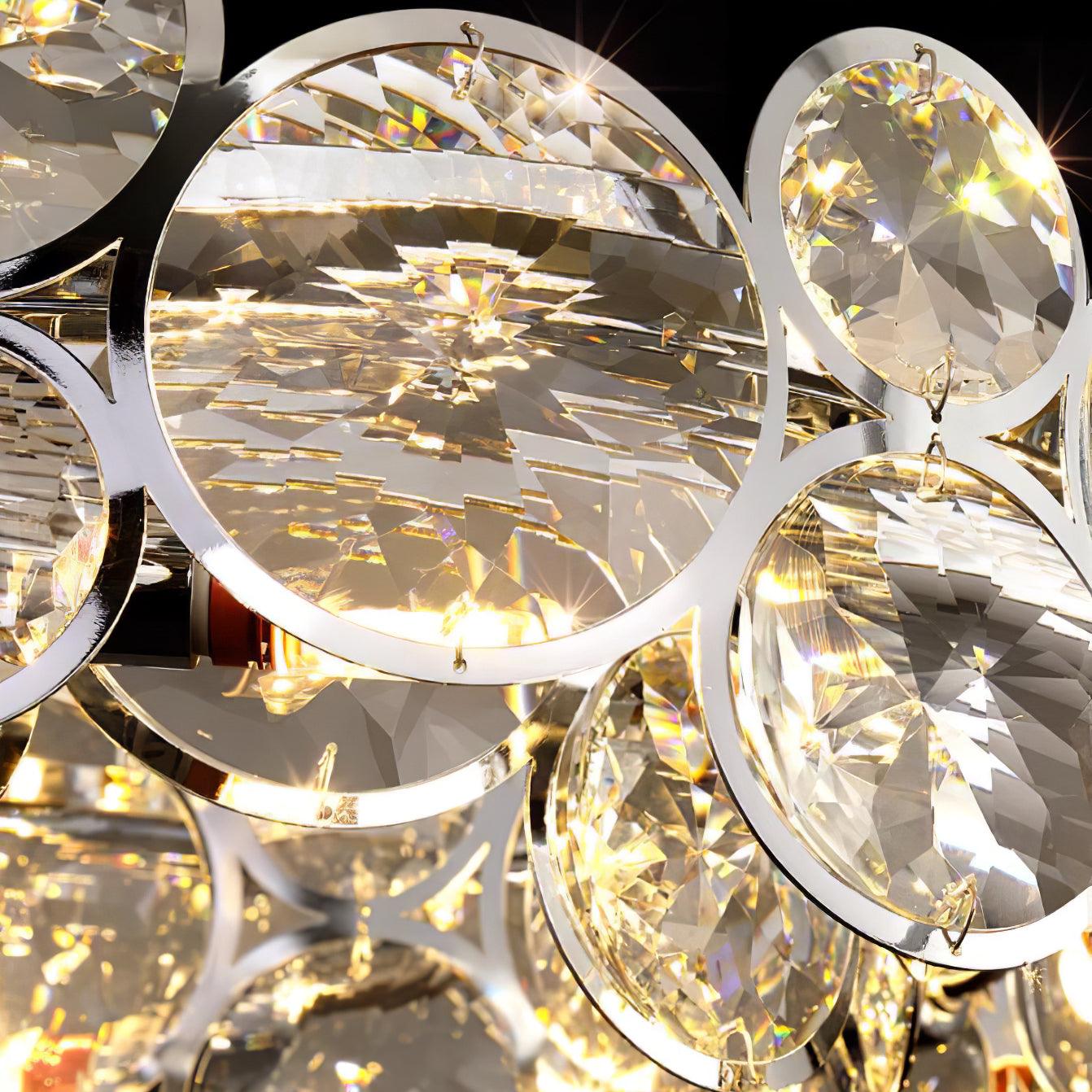 Cuthaiel Postmodern Luxury Round Chrome Crystal Chandelier - Letslighting