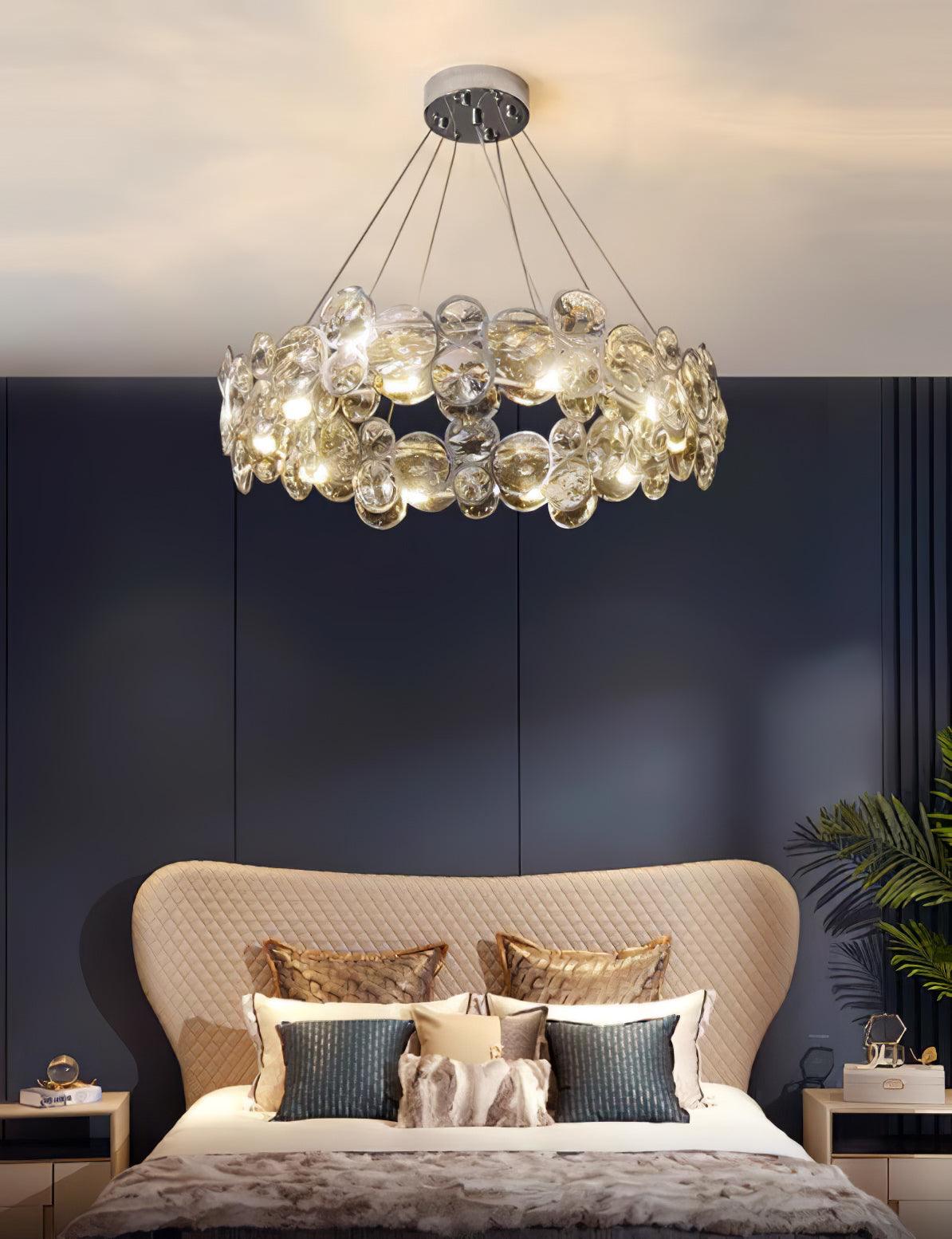 Cuthaiel Postmodern Luxury Round Chrome Crystal Chandelier - Letslighting