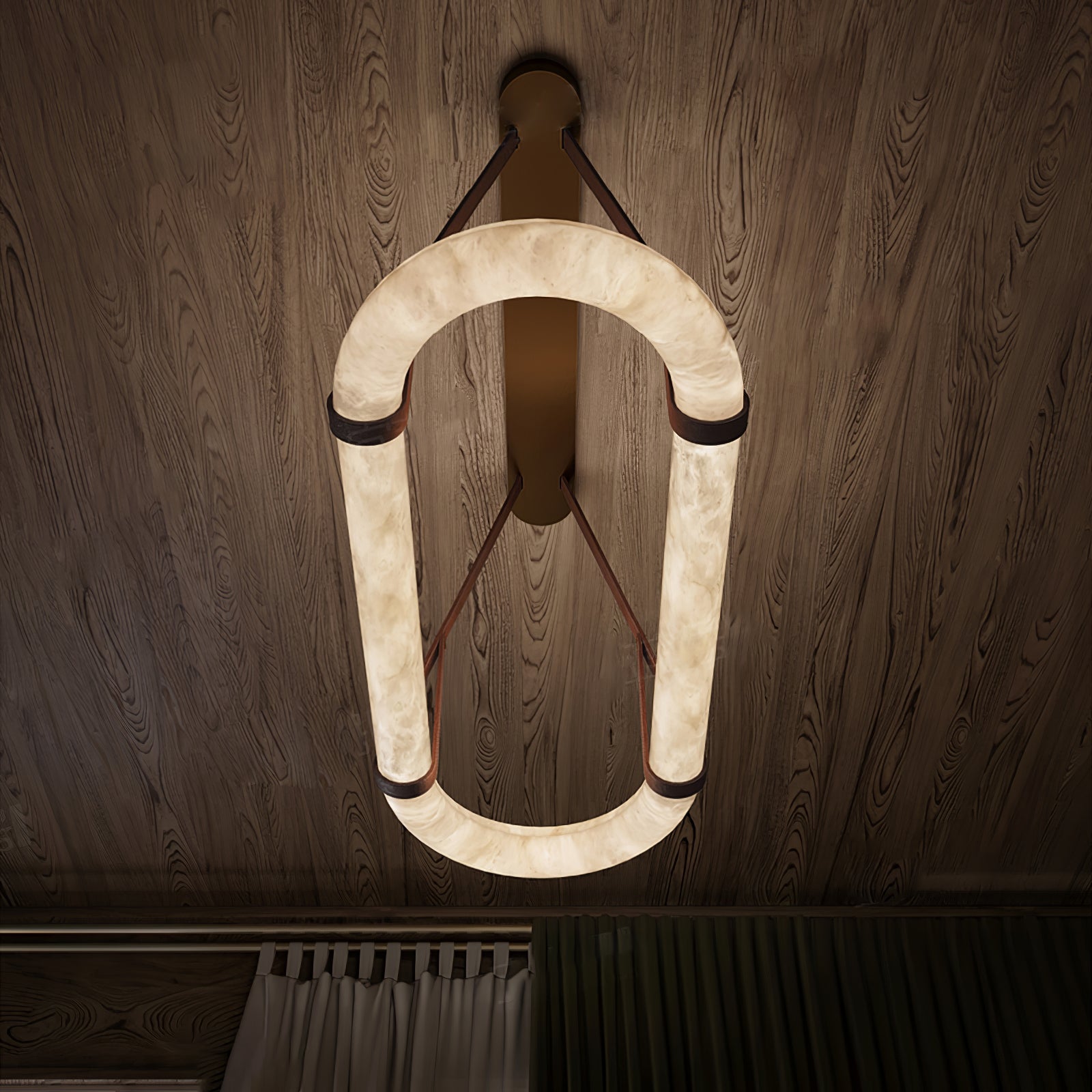 Vista Modern Minimalist Art Alabaster Chandelier - Letslighting