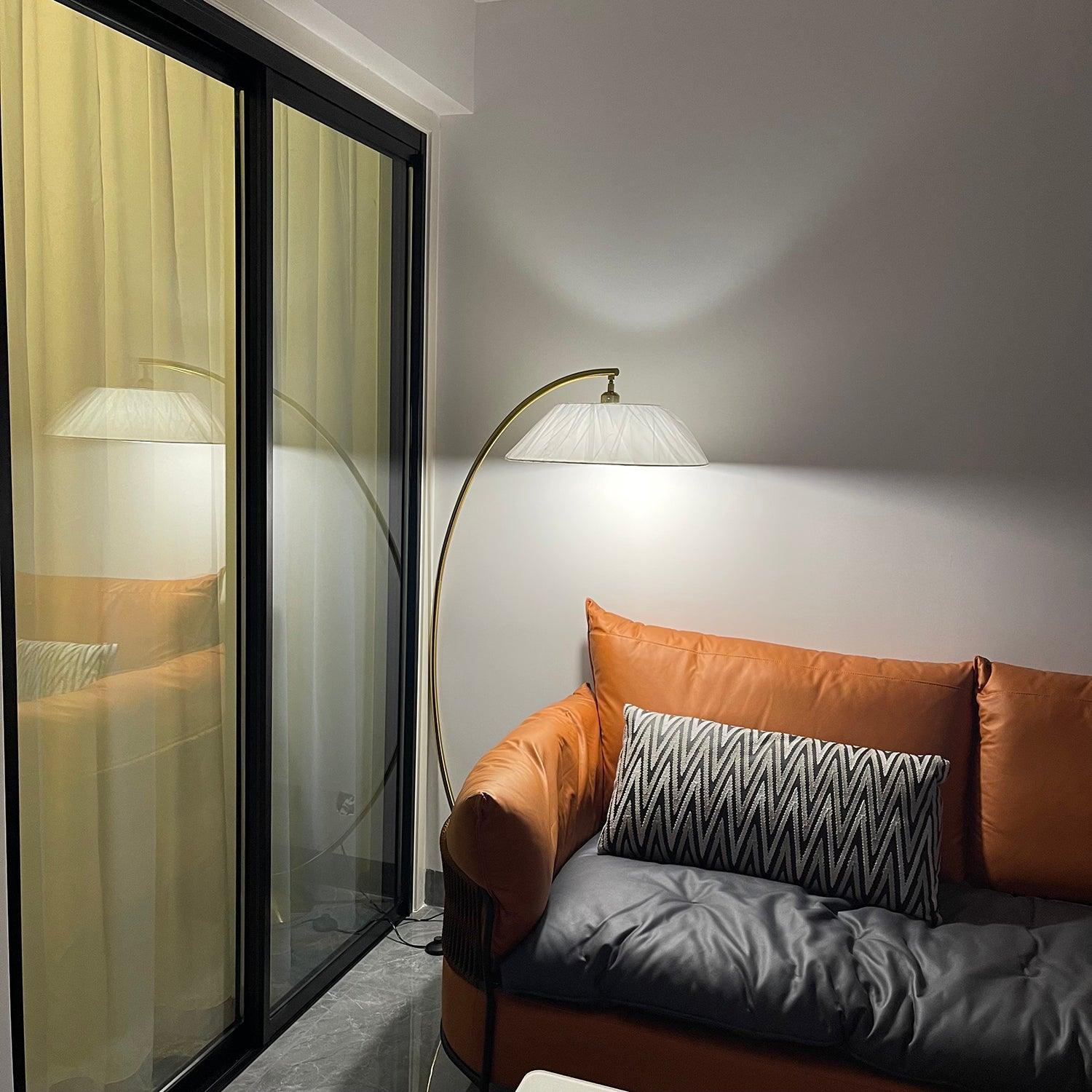 Varnan Steel Fabric Floor Lamp - Letslighting