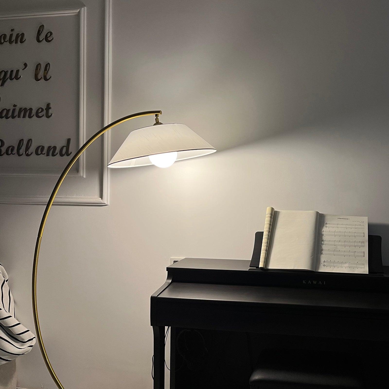 Varnan Steel Fabric Floor Lamp - Letslighting