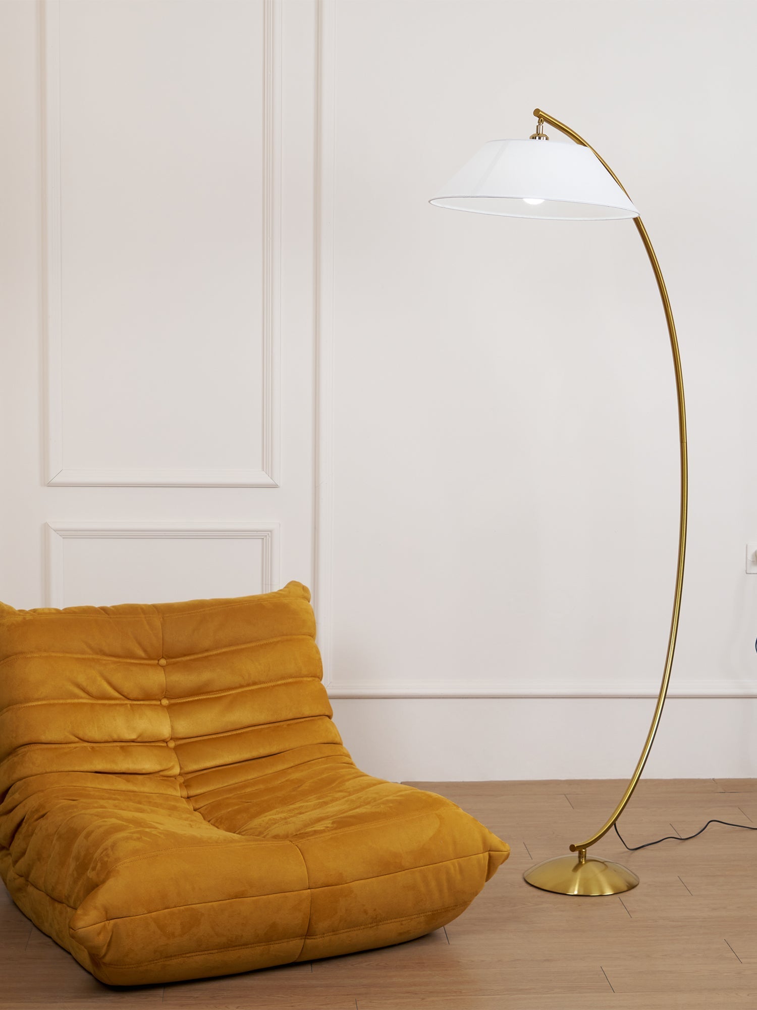 Varnan Steel Fabric Floor Lamp - Letslighting