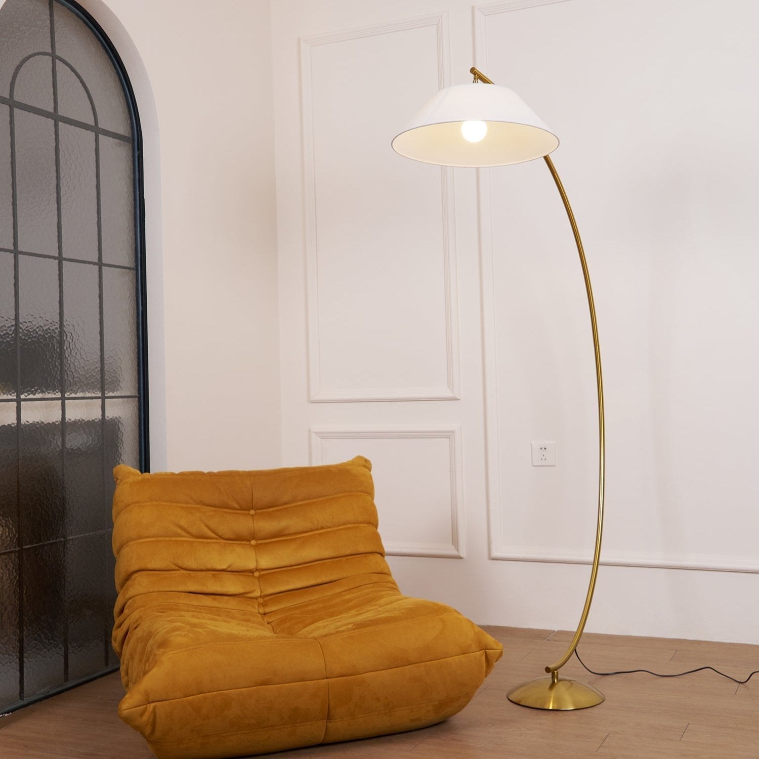 Varnan Steel Fabric Floor Lamp - Letslighting