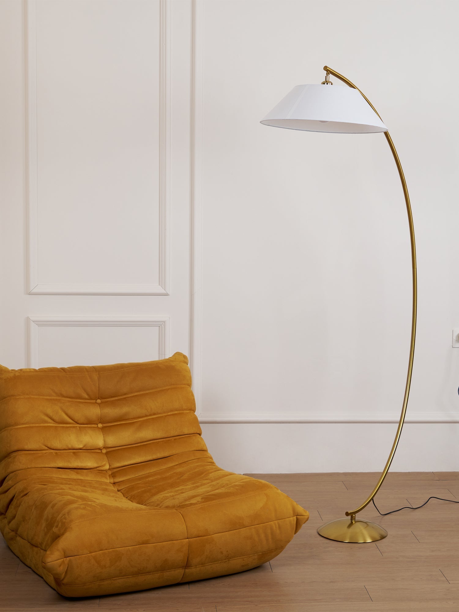 Varnan Steel Fabric Floor Lamp - Letslighting