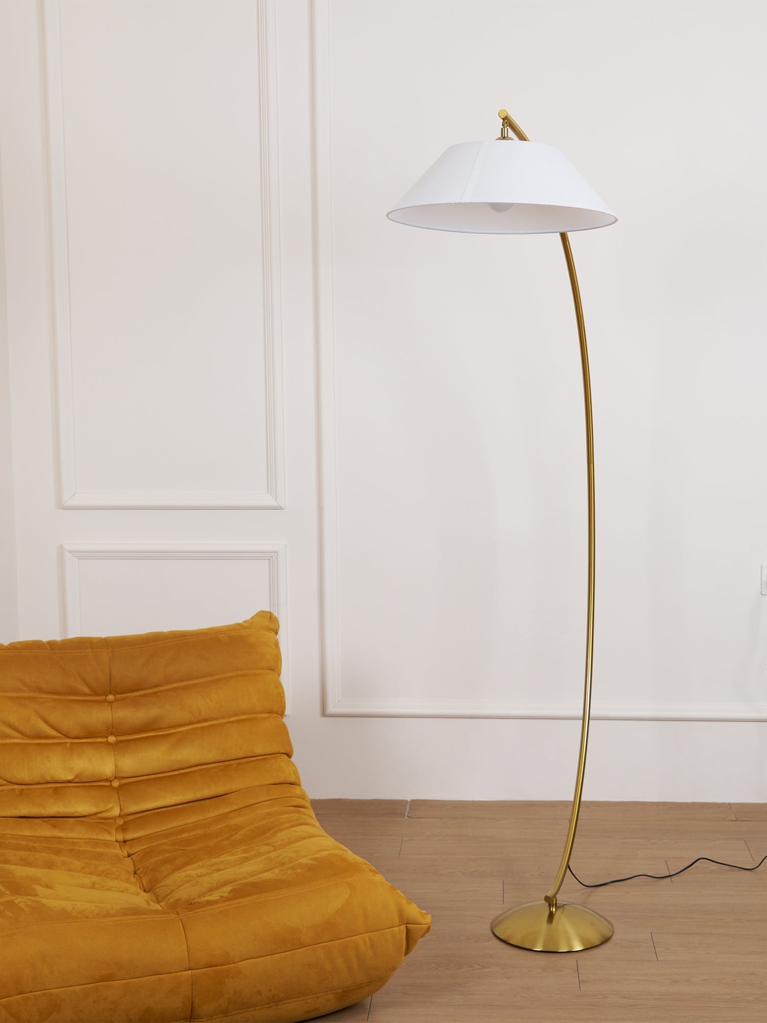 Varnan Steel Fabric Floor Lamp - Letslighting