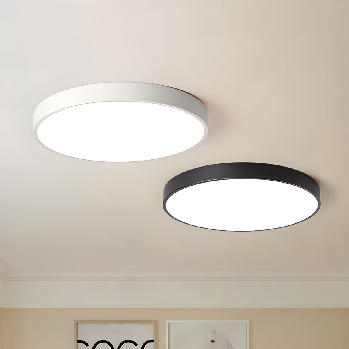 Izoriel Modern Minimalist Circular Slimline Ceiling Light - Letslighting