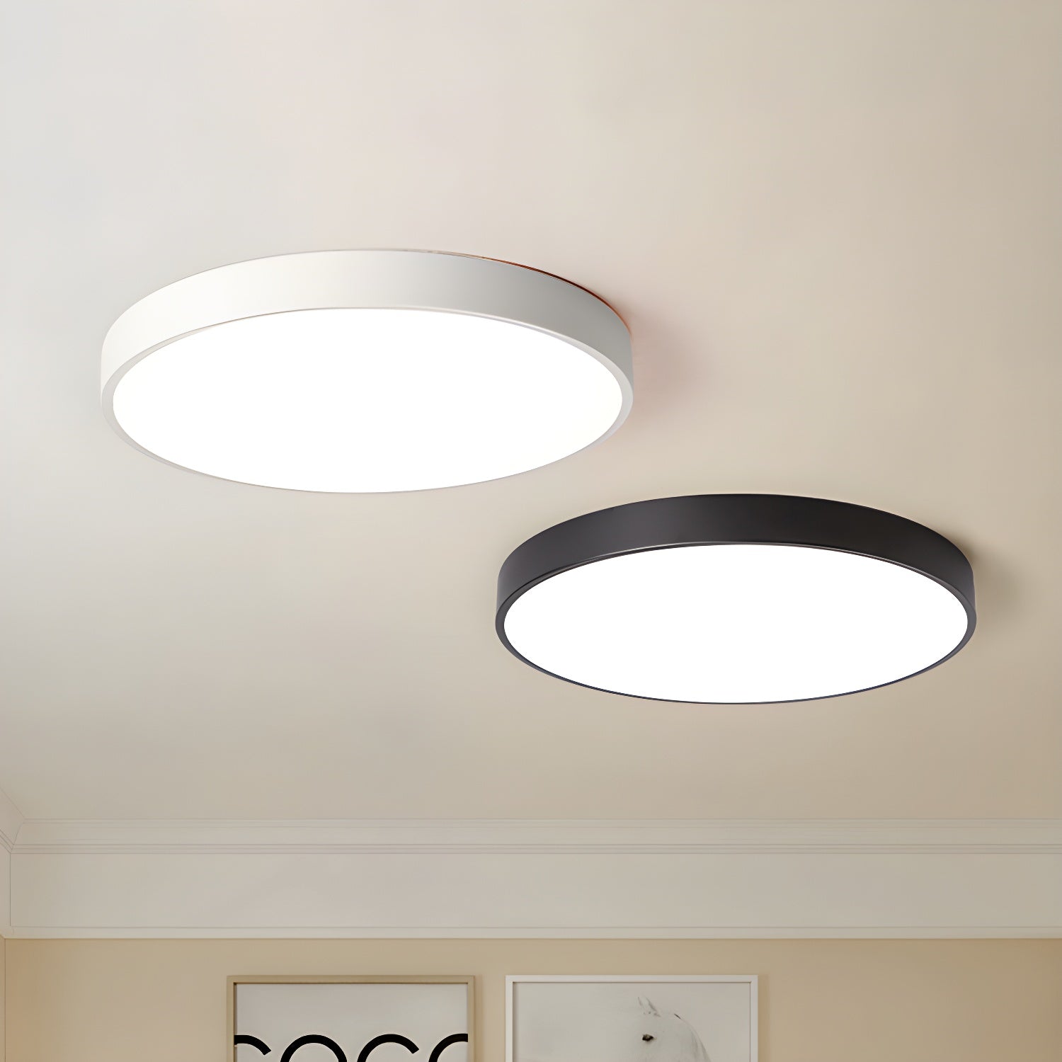 Izoriel Modern Minimalist Circular Slimline Ceiling Light - Letslighting