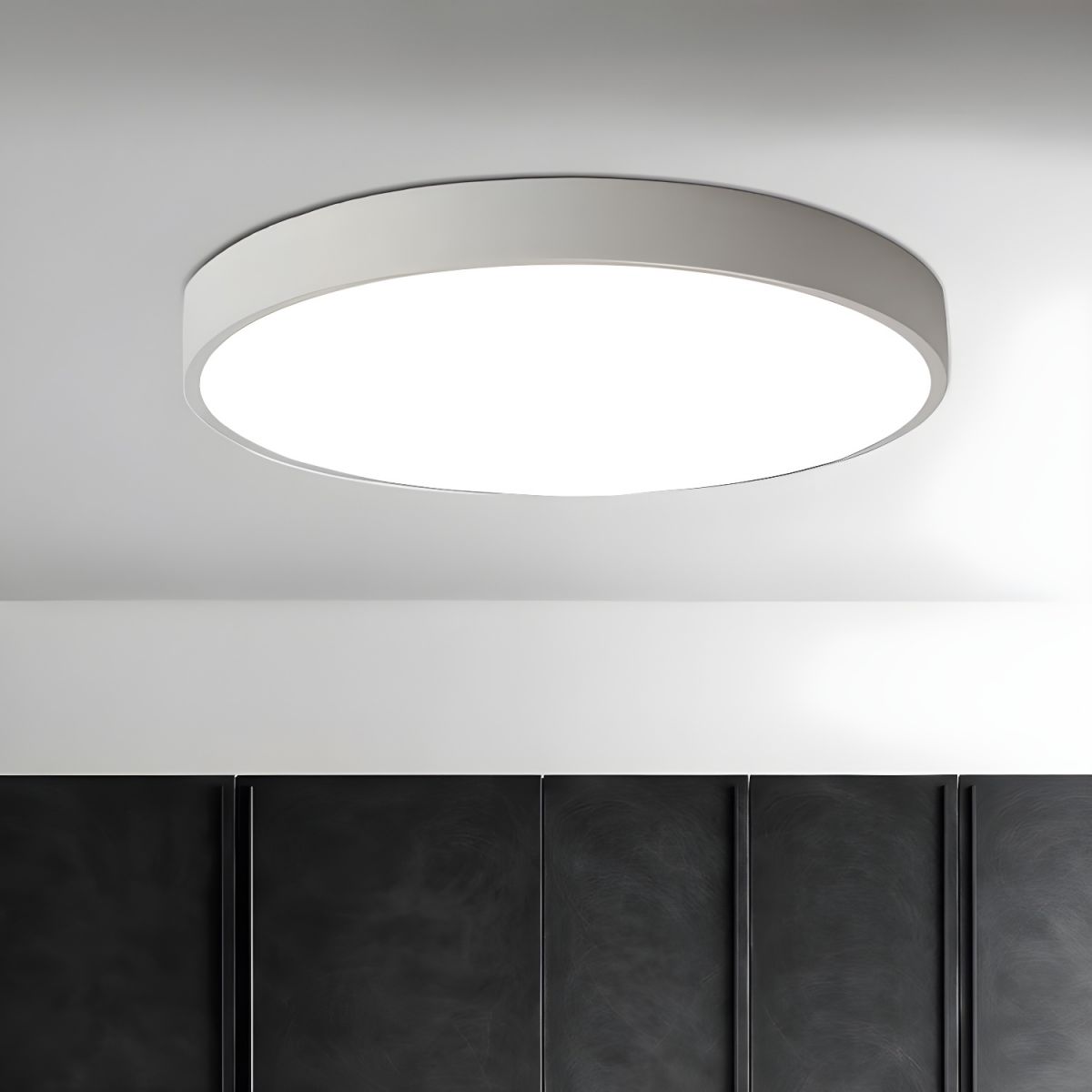 Izoriel Modern Minimalist Circular Slimline Ceiling Light - Letslighting