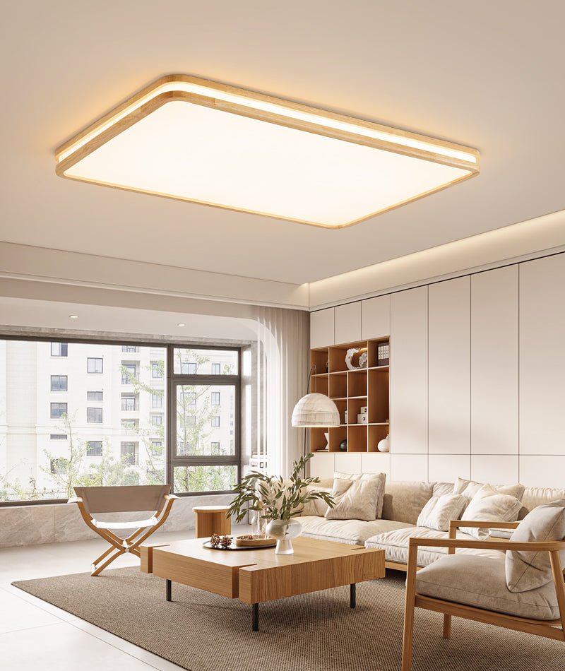 Nysilos Modern Minimalist Wood Ceiling Light - Letslighting