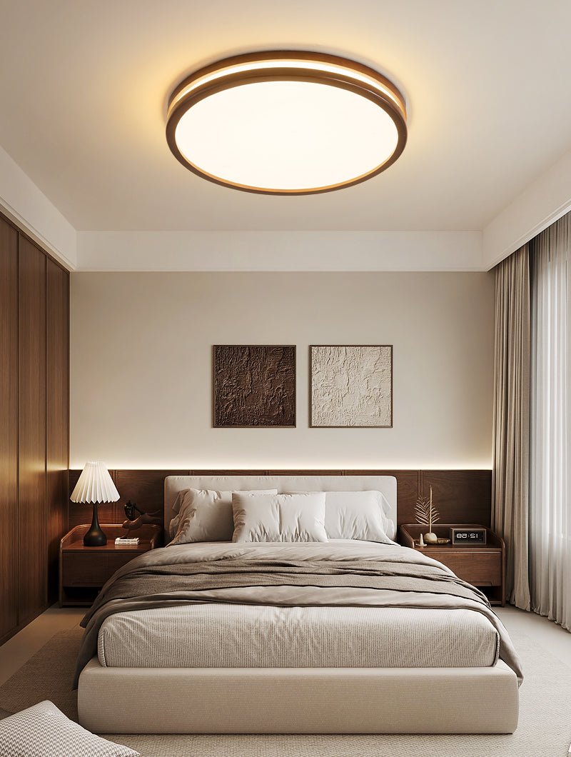 Nysilos Modern Minimalist Wood Ceiling Light - Letslighting