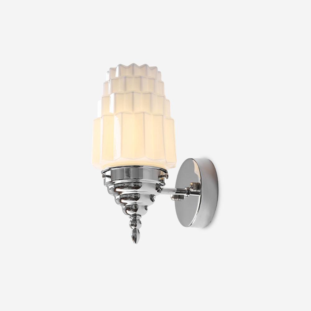 Wall Lamp Body Glass Cylinder Shade Art Deco Bedroom - Letslighting